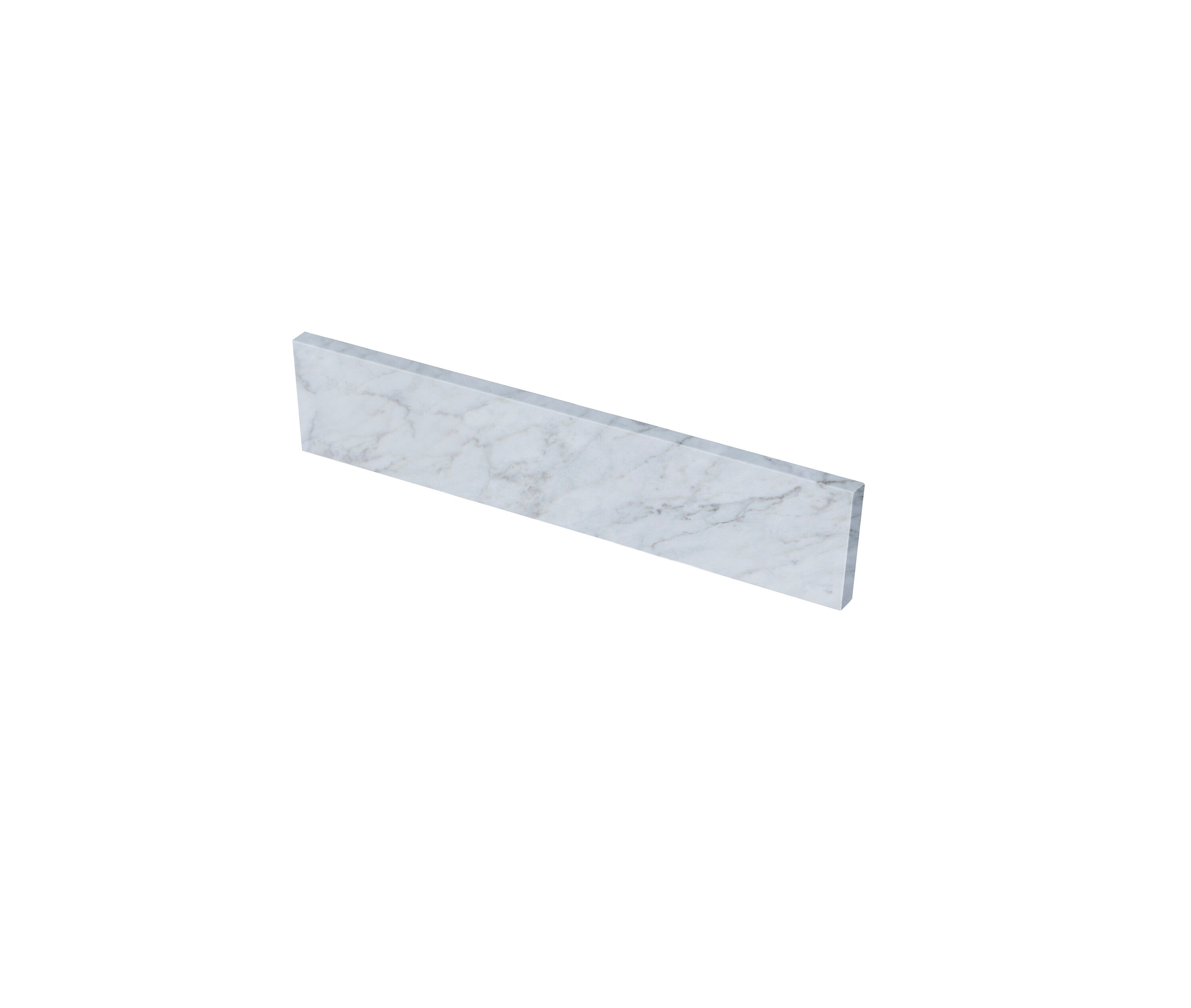 Salpicadera de Baño de Mármol Blanco Carrara Natural de 28 cm de Alto x 64 cm de Largo TJ25-40BS300