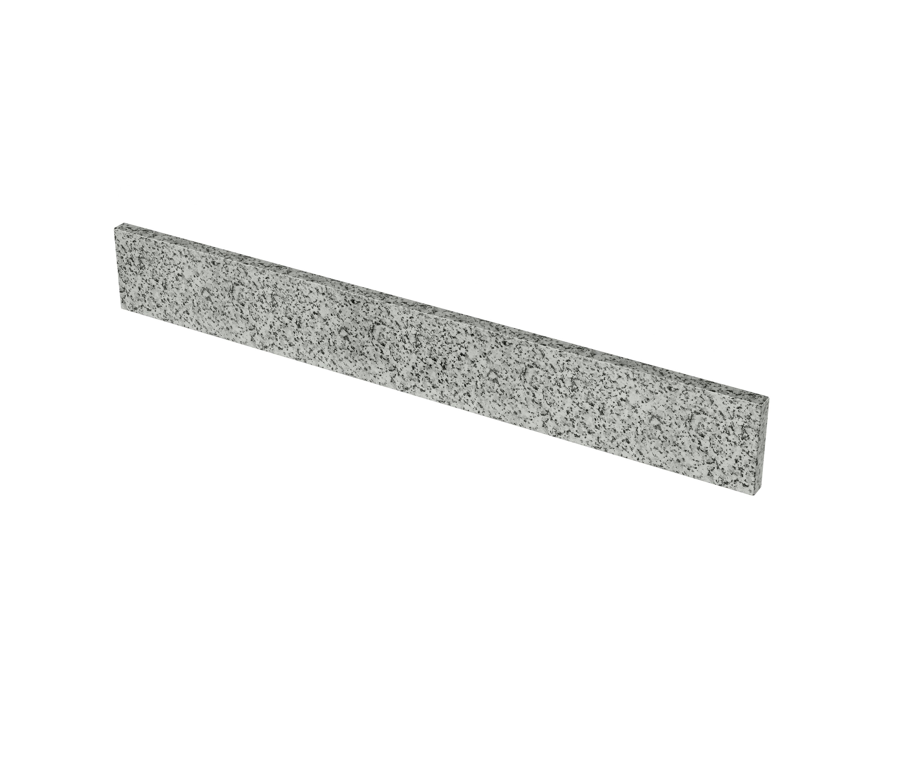 Salpicadero de baño de granito gris de 4 pulgadas de alto por 37 pulgadas de largo