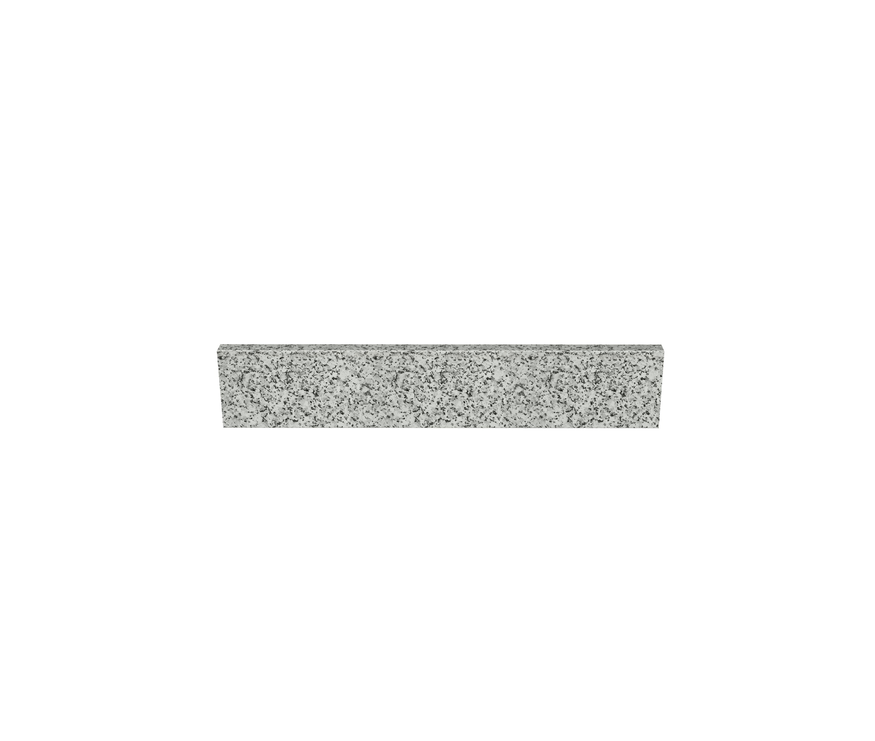 Salpicadero de baño de granito gris de 4 pulgadas de alto por 25 pulgadas de largo TJAmerican TJ25-40BS305