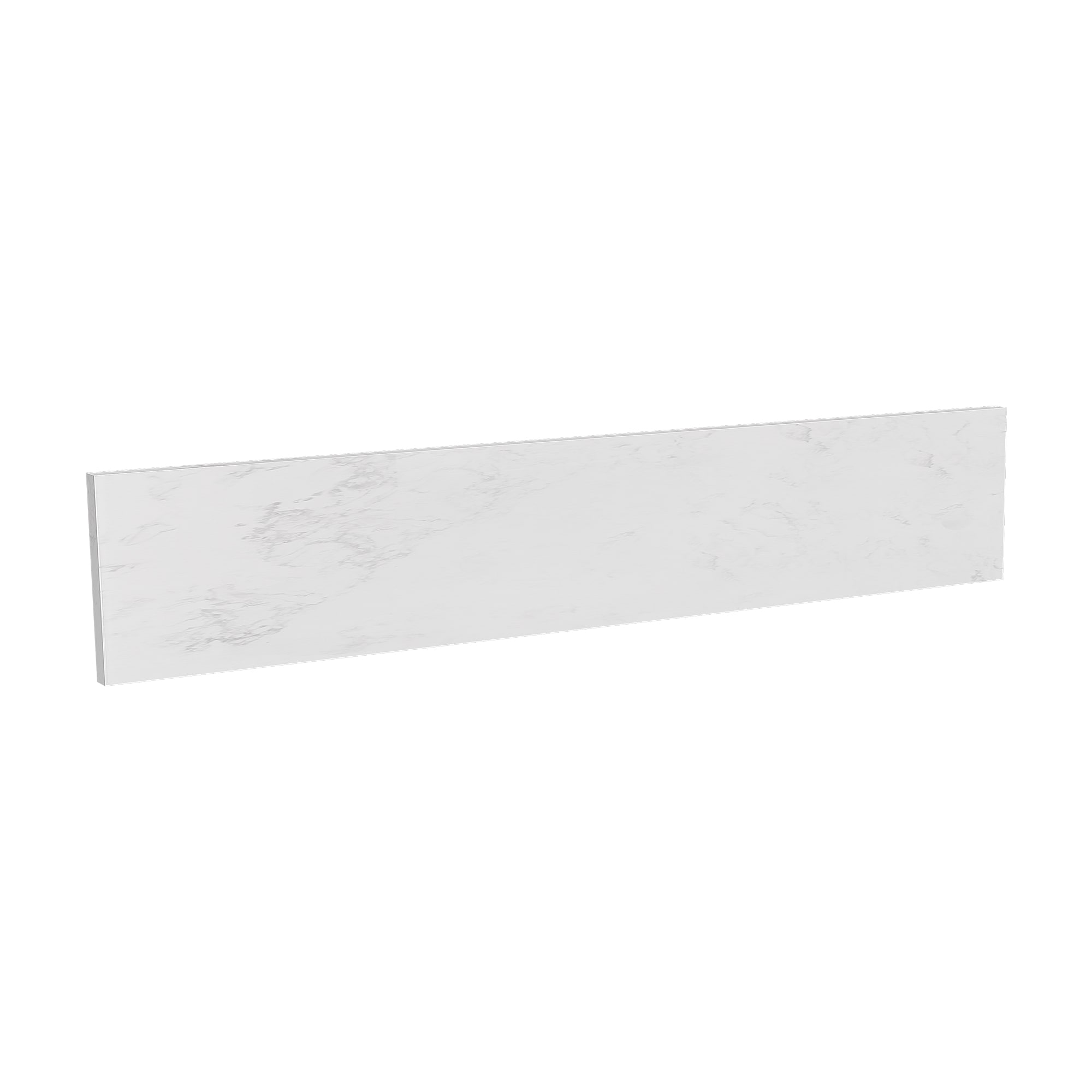 Listón para baño de piedra engineered blanco de lujo de 4 pulgadas de alto x 21.25 pulgadas de largo
