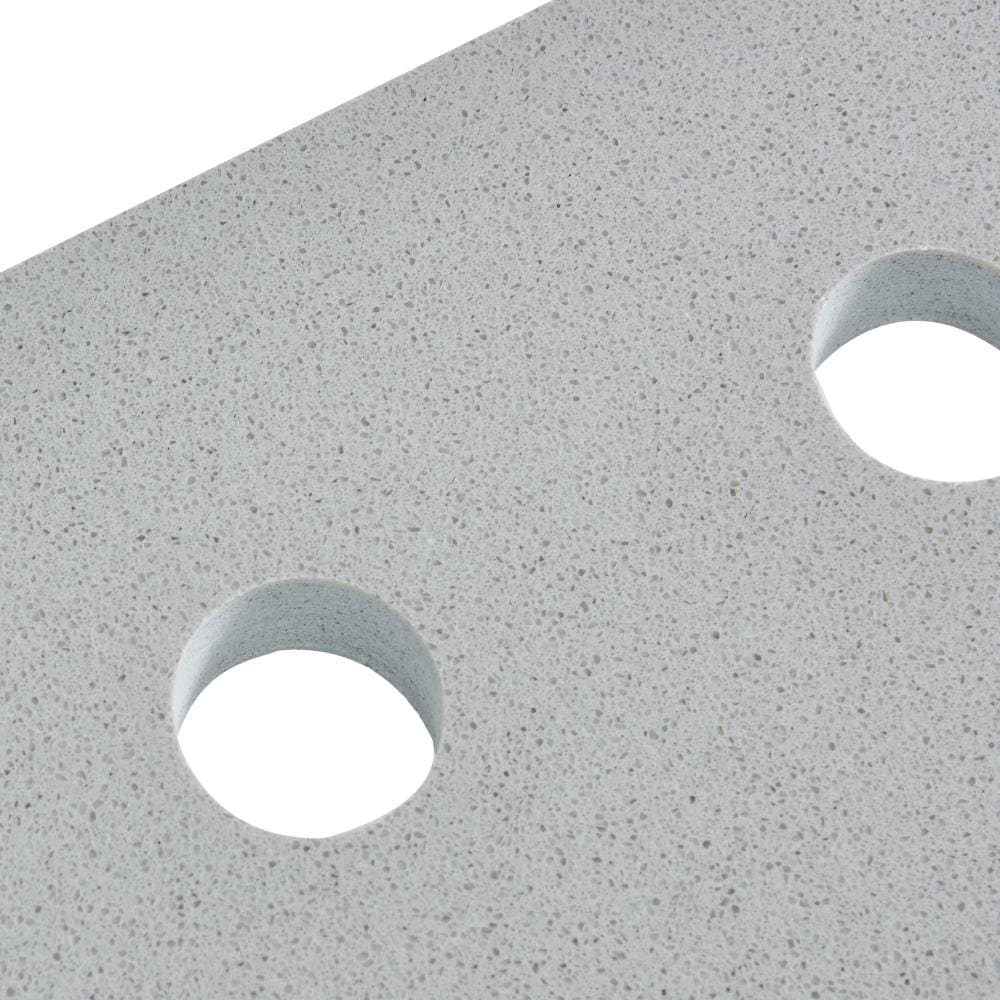 Mejor Vista Meridian 37 pulgadas x 22 pulgadas Gris/Pulido Mármol Ingenierizado con fregadero simple bajoencimera 261031