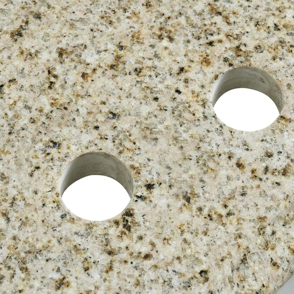 Fregadero individual empotrable de granito Oro del Desierto de 31 pulgadas x 22 pulgadas Bestview 261036