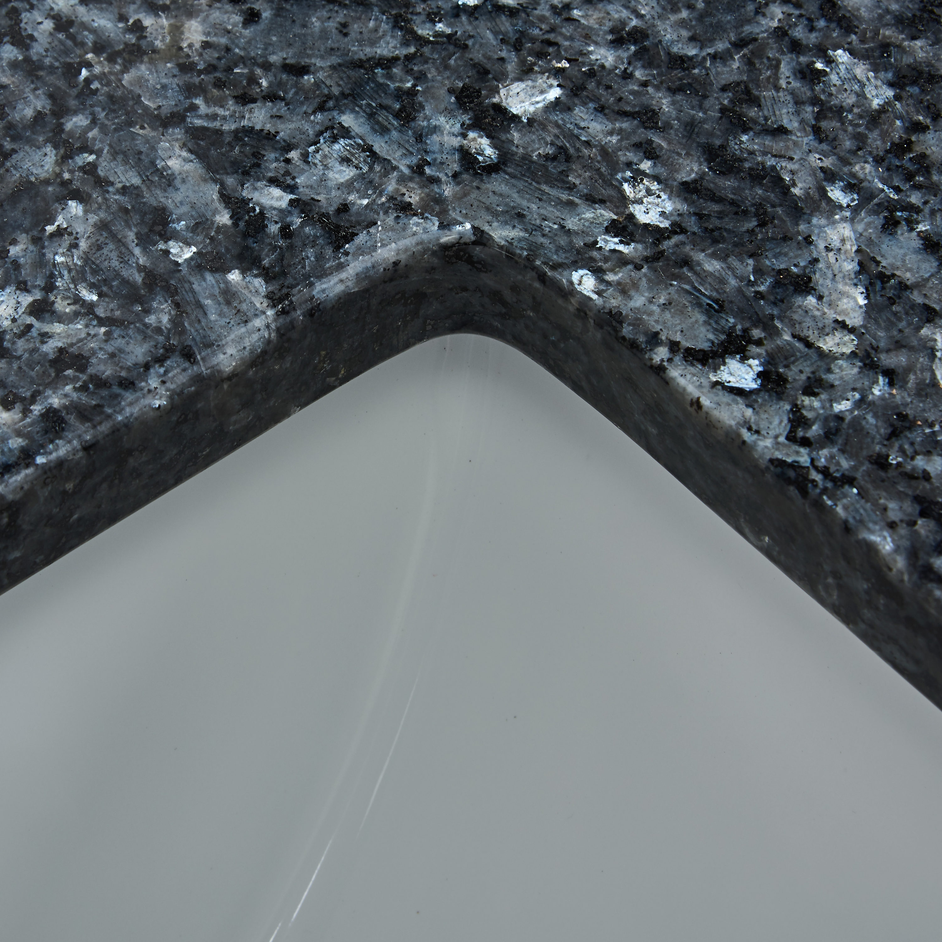 Cubierta de tocador de baño de granito Blue Pearl de 43 pulgadas x 22 pulgadas con lavabo bajo encimera de una sola pieza - Lo mejor de lo mejor