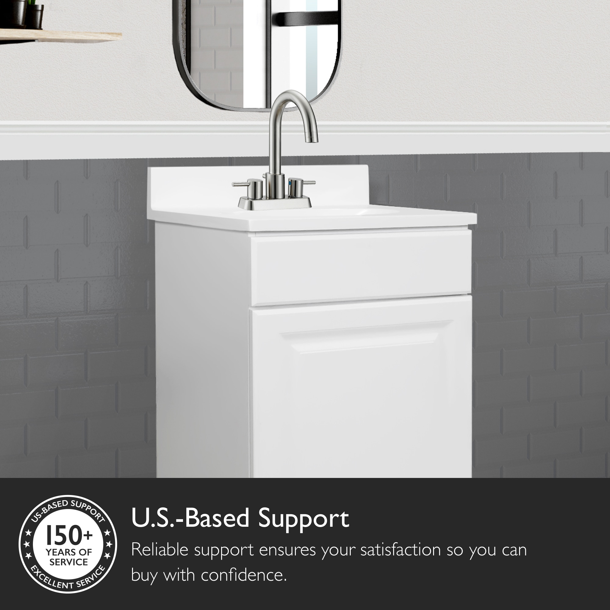Tapa de lavabo de baño de mármol sólido blanco integrado de 19 pulgadas x 17 pulgadas con un solo lavabo y 3 orificios de montaje