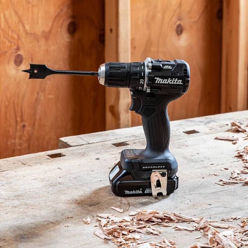 Kit Taladro Destornillador Inalámbrico de Velocidad Variable con Motor sin Escobillas de Iones de Litio Subcompacto 18V LXT de Makita, 1/2 pulgadas, 1.5Ah - XFD15SY1B