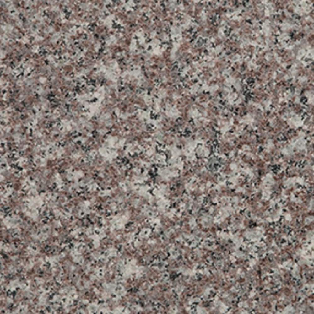 Tapa de tocador de baño de granito Beaumont pulido de 25 pulgadas x 22 pulgadas con fregadero individual bajo encimera de 3 orificios MarCraft Vista