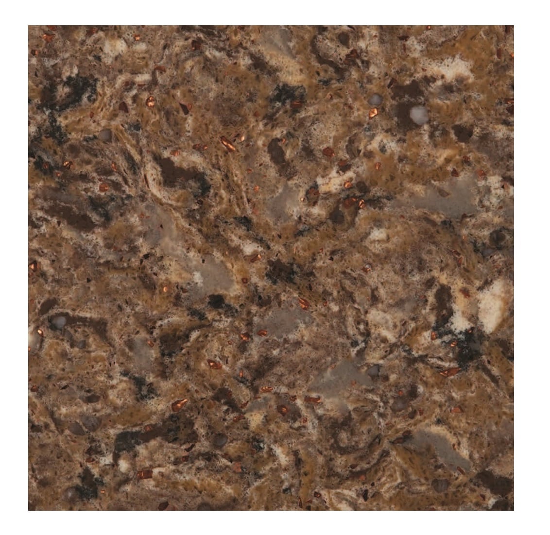 Tapa de tocador de baño de cuarzo Papúa pulido de 25 pulgadas x 22 pulgadas con fregadero individual bajo encimera y 3 orificios de MarCraft Vista