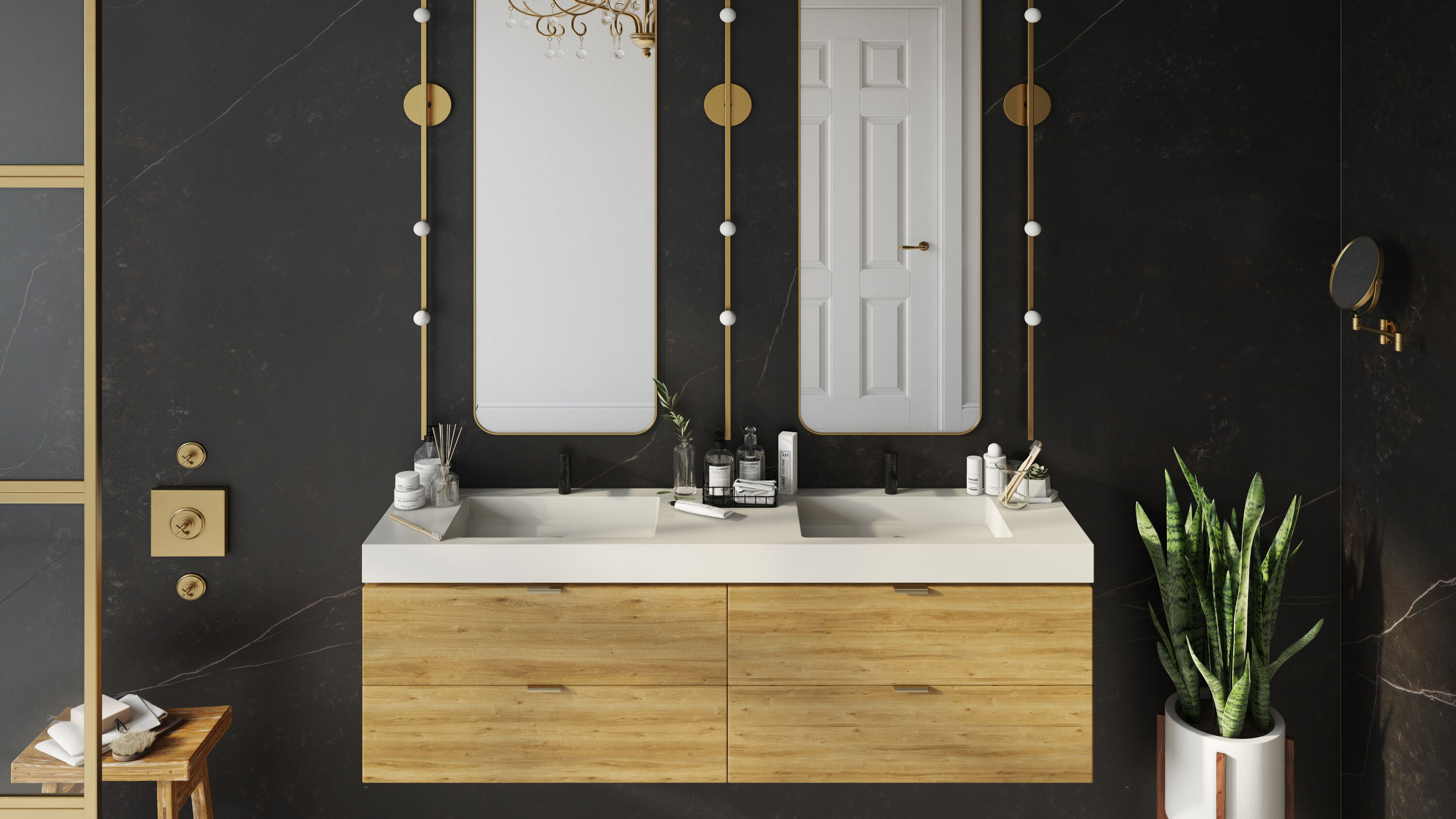 Tapa de tocador de baño integrada de cuarzo blanco Zeus de 60 pulgadas x 22 pulgadas con lavabo único y un solo agujero