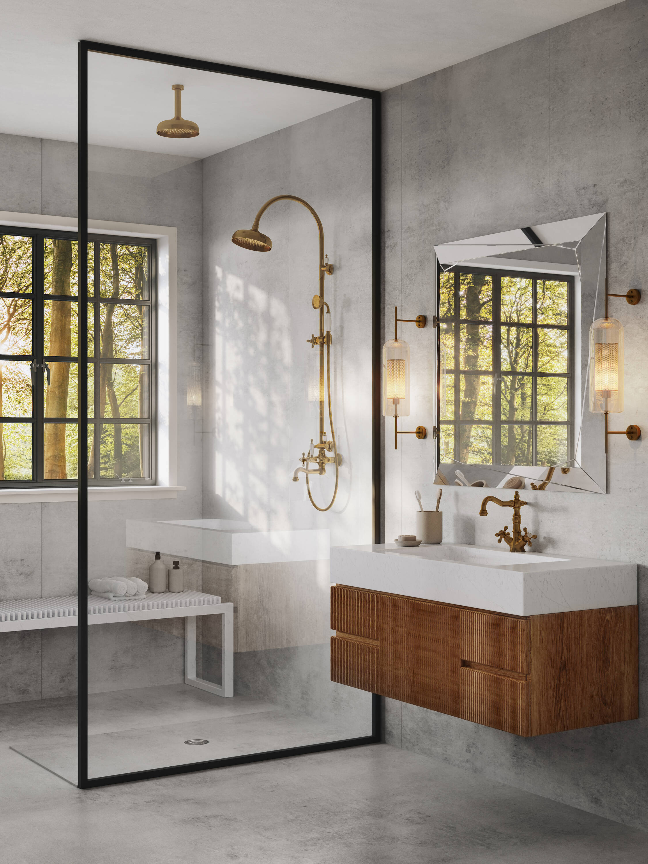 Encimera de baño con lavabo integrado de cuarzo Statuario de 36 pulgadas x 22 pulgadas con un solo orificio - Silestone EVITA 256961