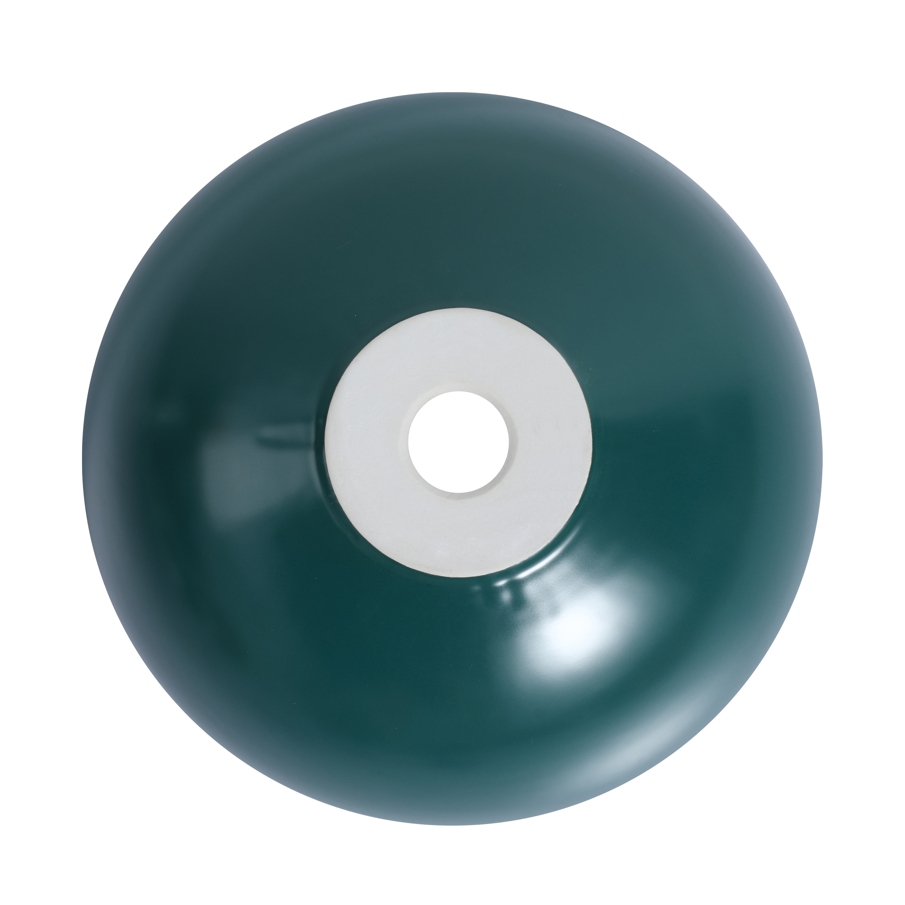 Tapa de tocador de baño de cerámica verde para lavabo individual de 16.1 pulgadas x 16.1 pulgadas