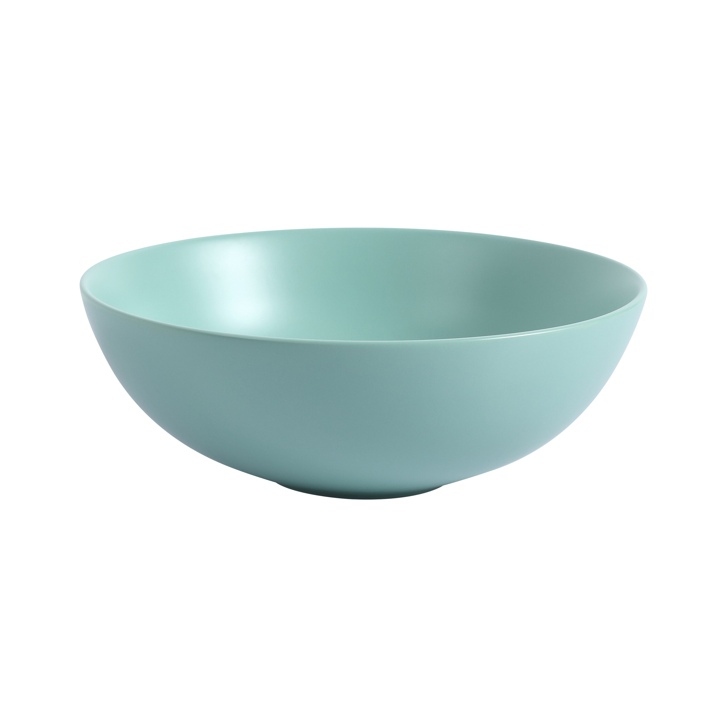 Tapa de tocador de baño de un solo lavamanos de cerámica verde claro de 16.1 pulgadas x 16.1 pulgadas WELLFOR GLEM-84051