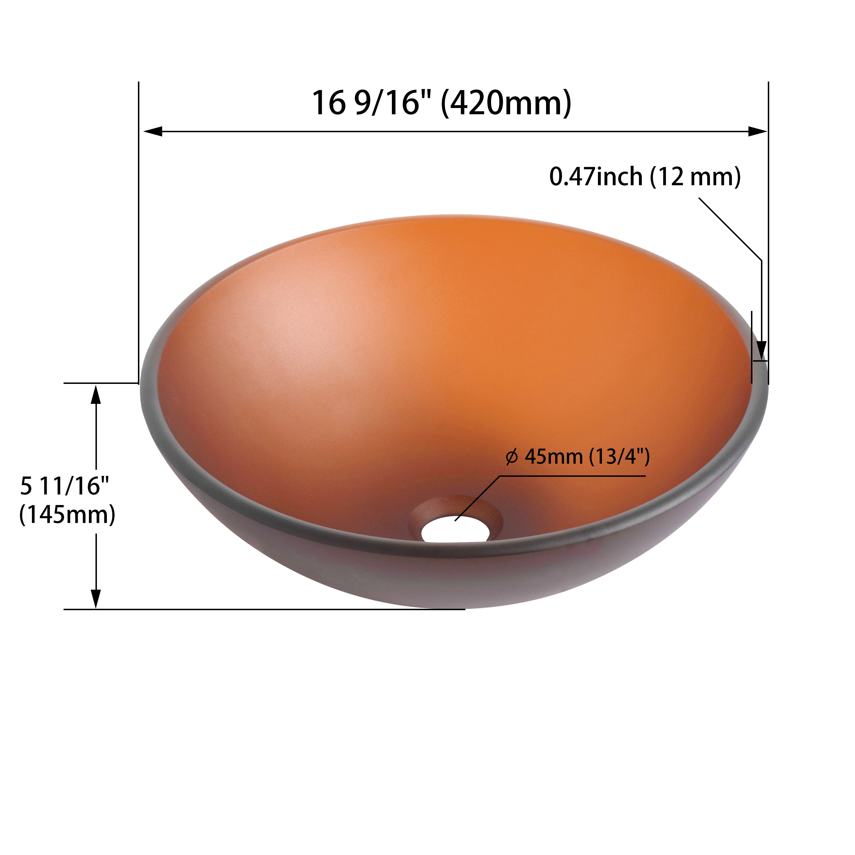 Encimera de baño de cerámica verde para lavabo único de 15.7 pulgadas x 15.7 pulgadas WELLFOR GLEM-77122.