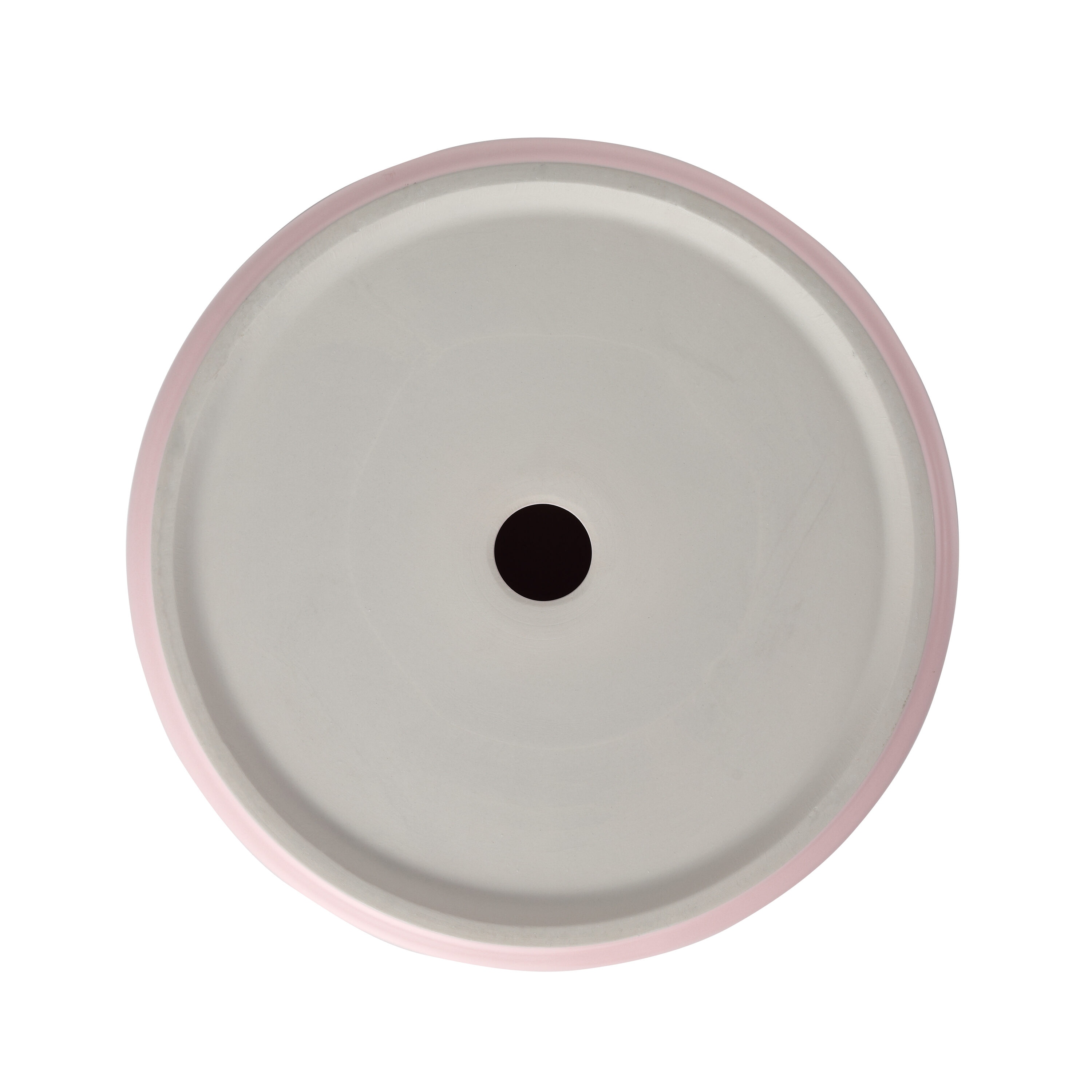 Tapa de tocador de baño de cerámica rosa para lavabo individual, WELLFOR 15.7 pulgadas x 15.7 pulgadas GLEM-77119