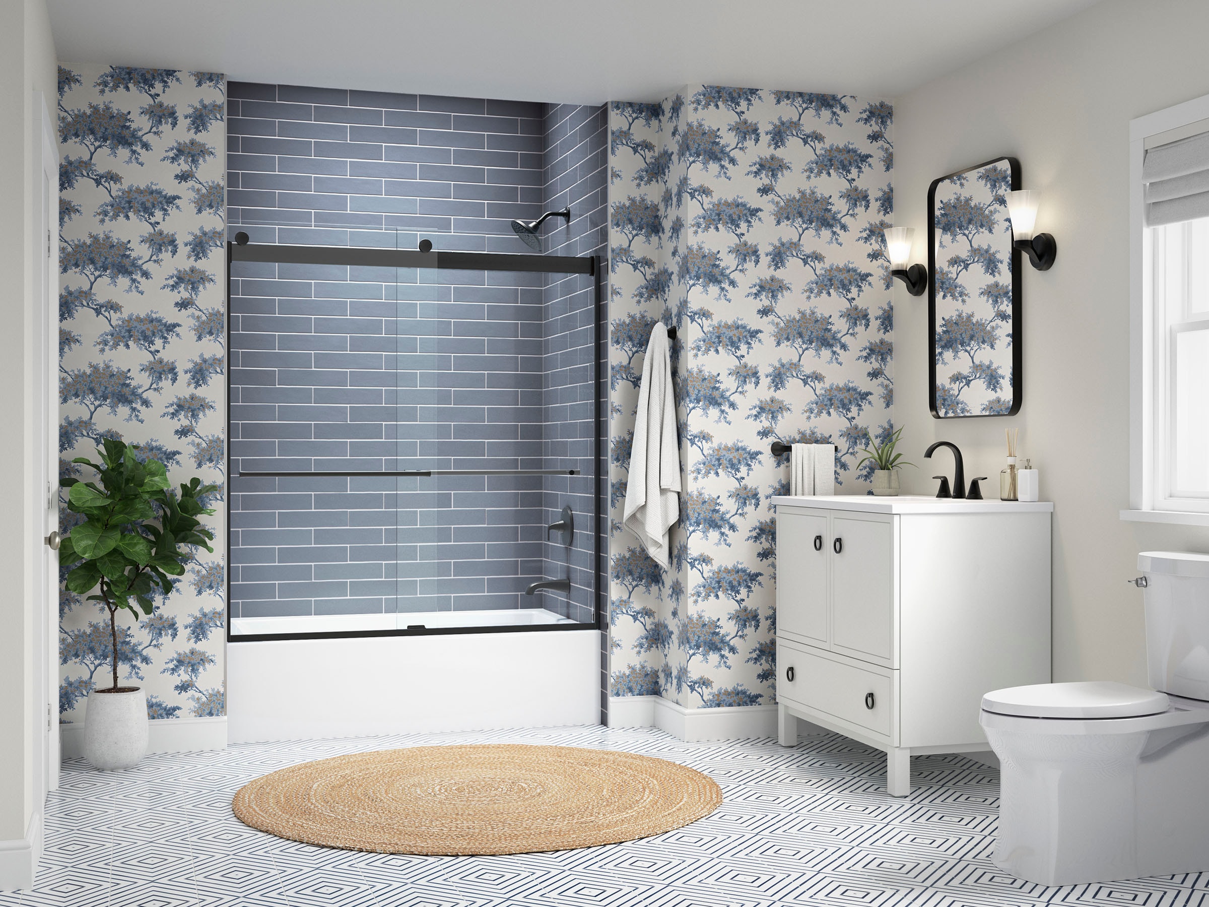 Encimera para tocador de baño de cuarzo blanco Miami de 31 pulgadas x 22.44 pulgadas con lavabo individual bajo encastre y 1 orificio - KOHLER Silestone 28248-MMW