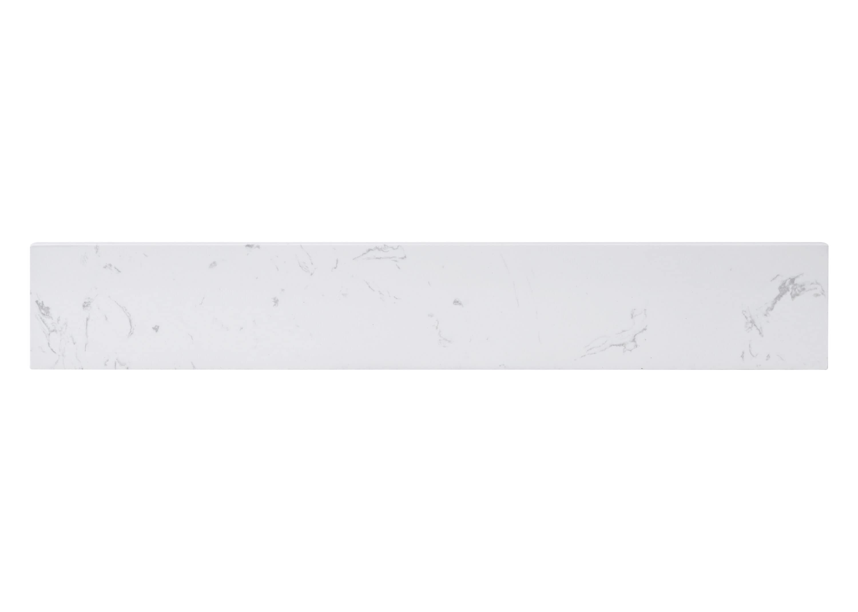 Tapa de tocador de baño de mármol blanco de ingeniería Cala de 21 pulgadas x 21 pulgadas de Avanity