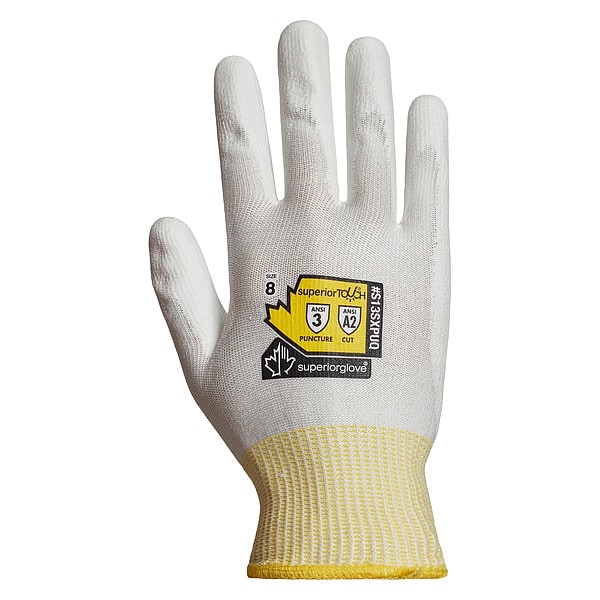 Guantes Resistentes a Cortes Superior Glove, Nivel de Corte A2, 13 ga, Blancos, Talla 10 - S13SXPUQ-10