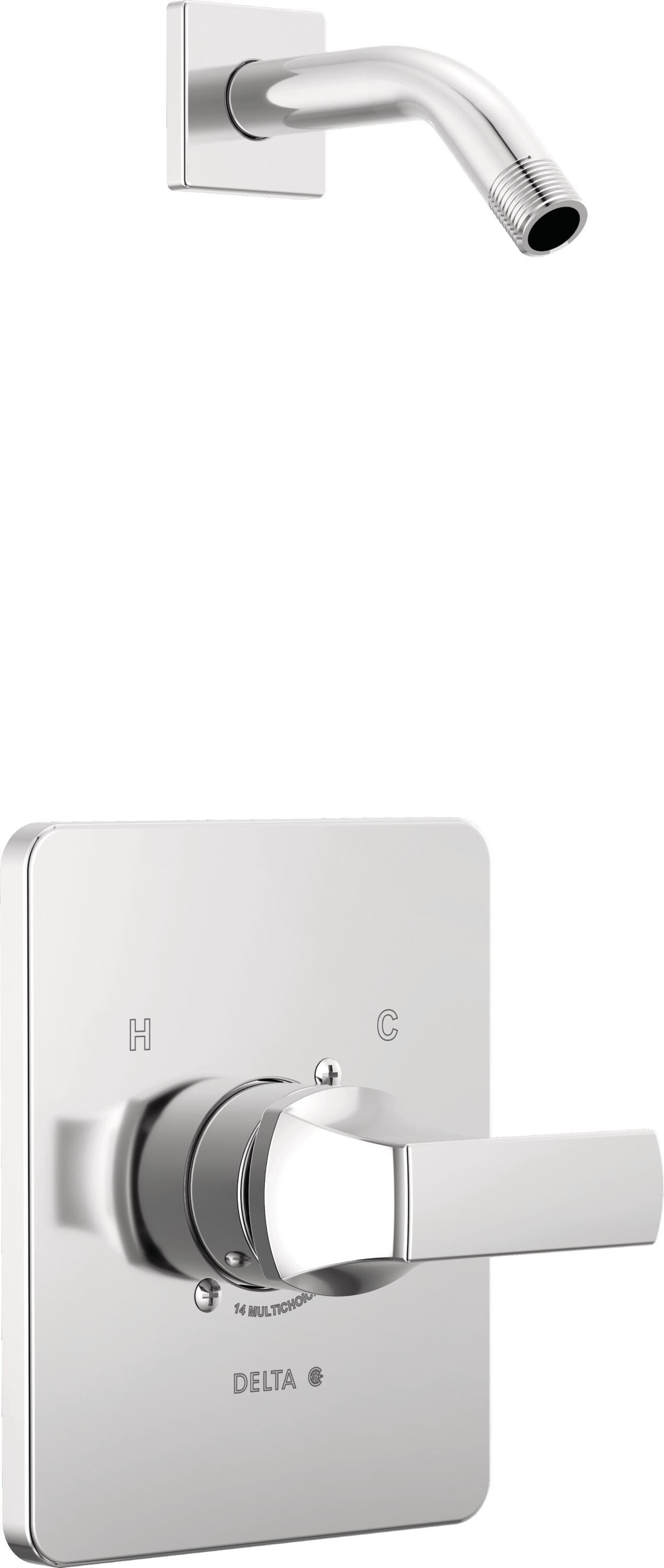 Llave Monomando de Bañera y Ducha Delta Velum Cromo vendida por separado T14237-LHD