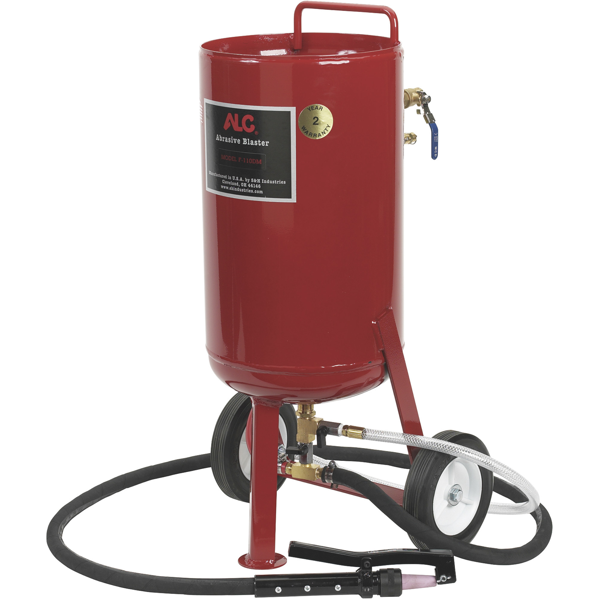 Granalladora de Soda y Abrasivos ALC, Capacidad de 110 libras, Modelo# 40003SB.