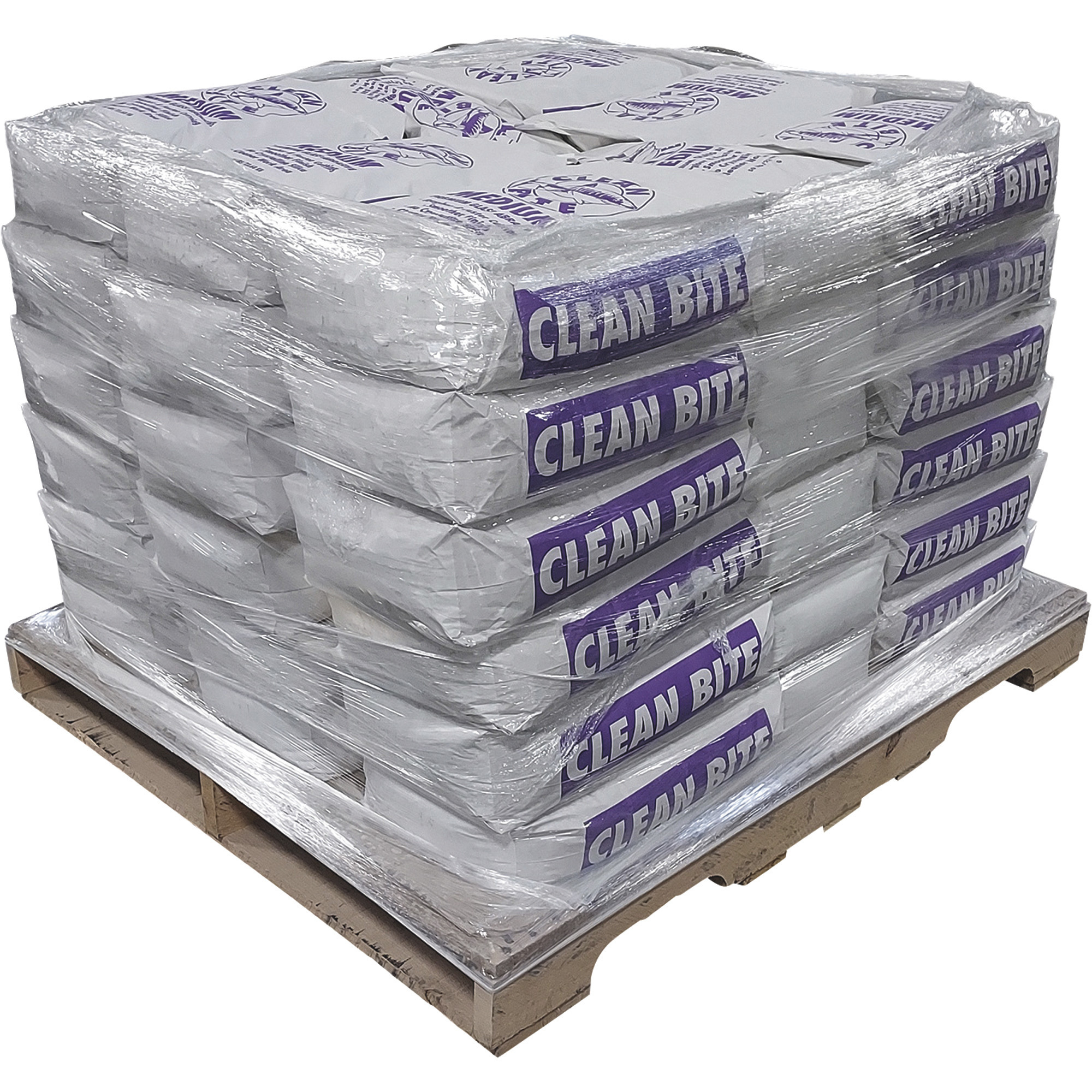 Medios abrasivos Clean Bite Premium de vidrio de grano medio, 48 bolsas de 50 libras cada una, Modelo# MEDIUM-2400
