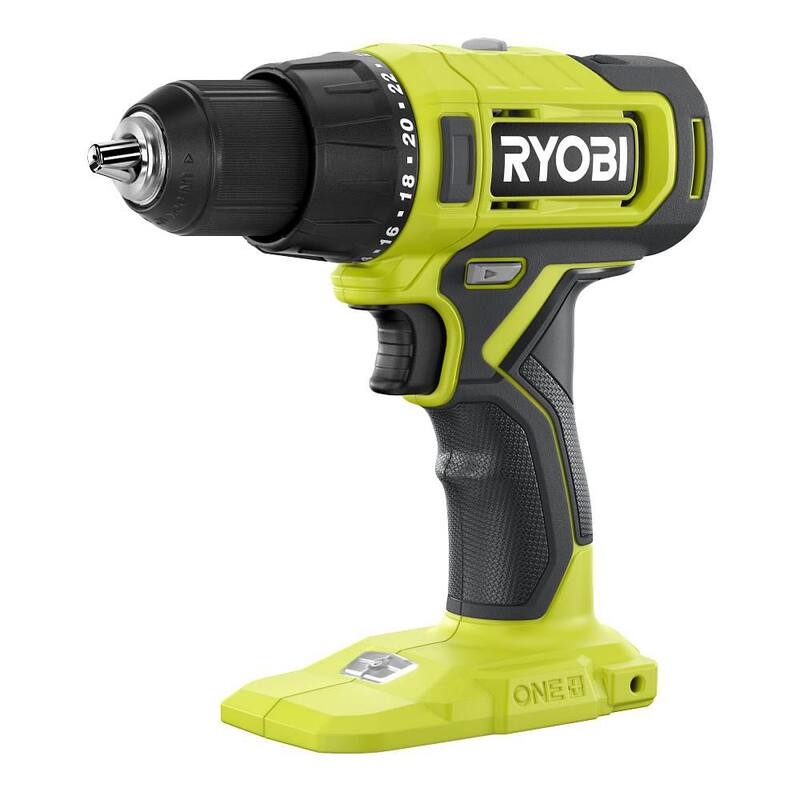 Set de Taladro/Atornillador Inalámbrico RYOBI ONE+ de 18V con Broca de 1/2 pulg. con (2) Baterías de 1.5 Ah y Cargador - PCL206K2.