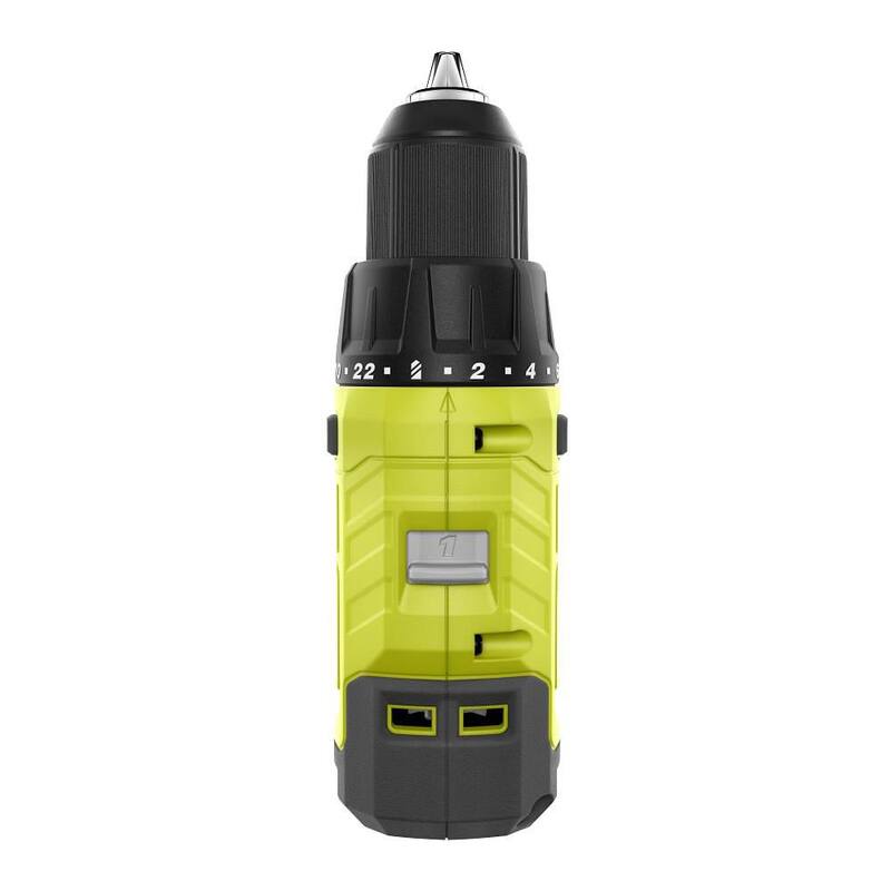 Set de Taladro/Atornillador Inalámbrico RYOBI ONE+ de 18V con Broca de 1/2 pulg. con (2) Baterías de 1.5 Ah y Cargador - PCL206K2.