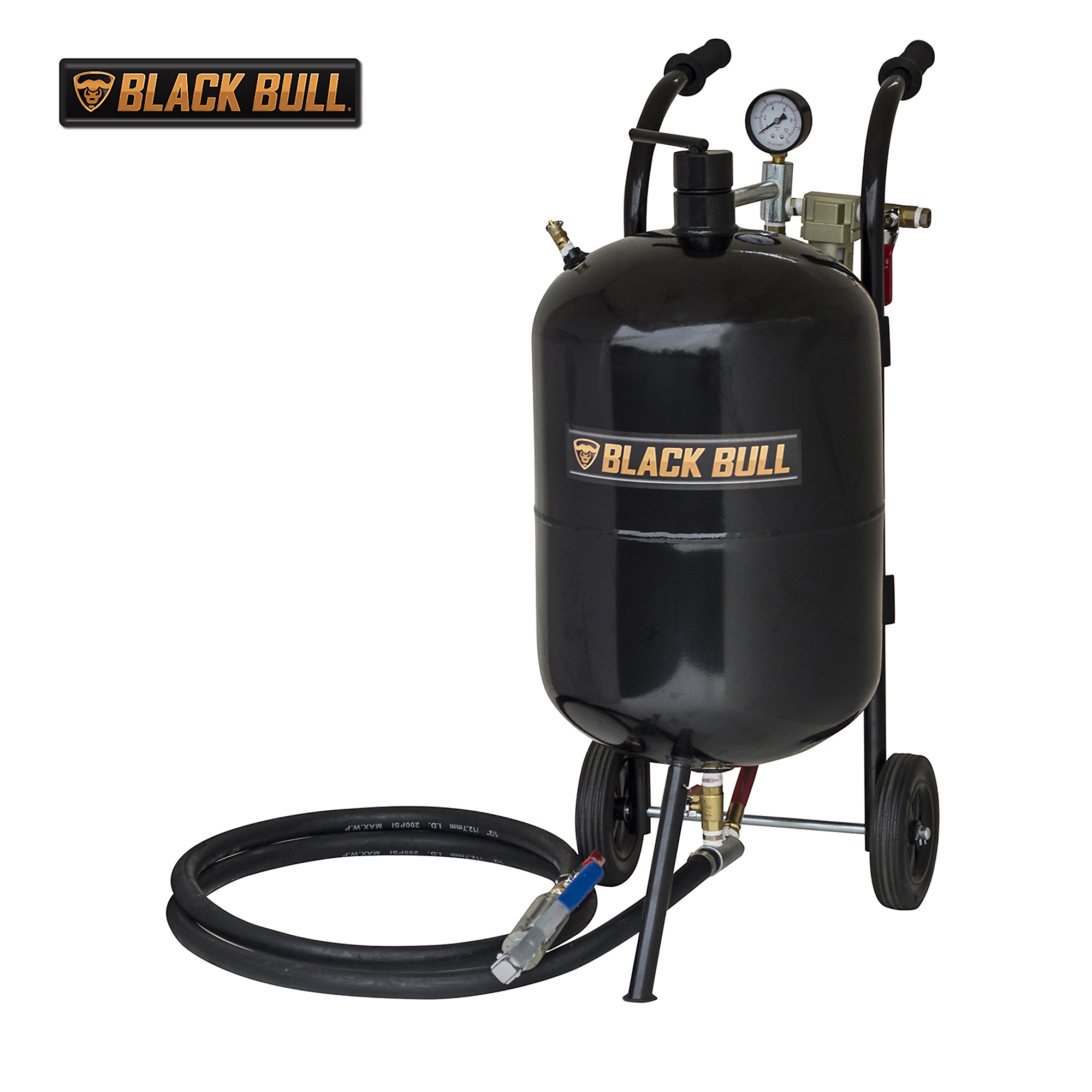 Chorro de abrasivo Black Bull de Buffalo Tools, 50 lbs, Máx. PSI 125, Consumo de aire Máx. 25 cfm, Modelo SB10G.