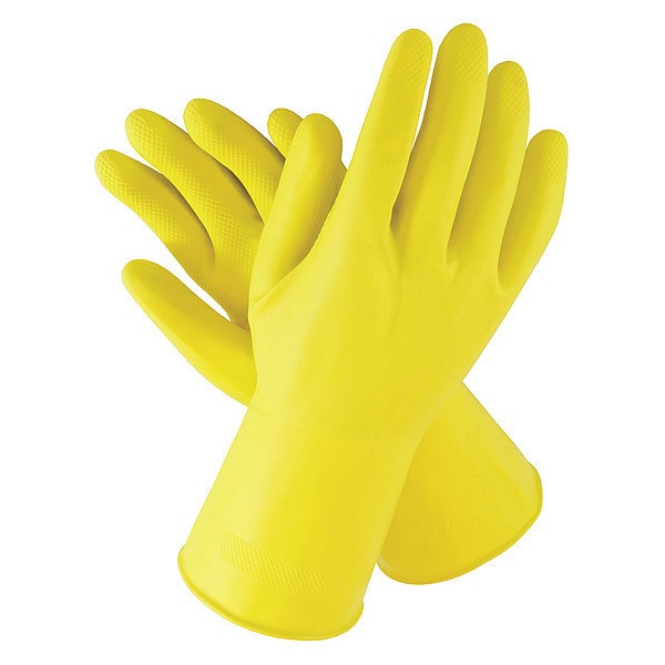 Guantes Resistentes a Químicos Pip de 12" de Látex de Caucho Natural, Talla S, Paquete de 12 - 48-L212Y/S