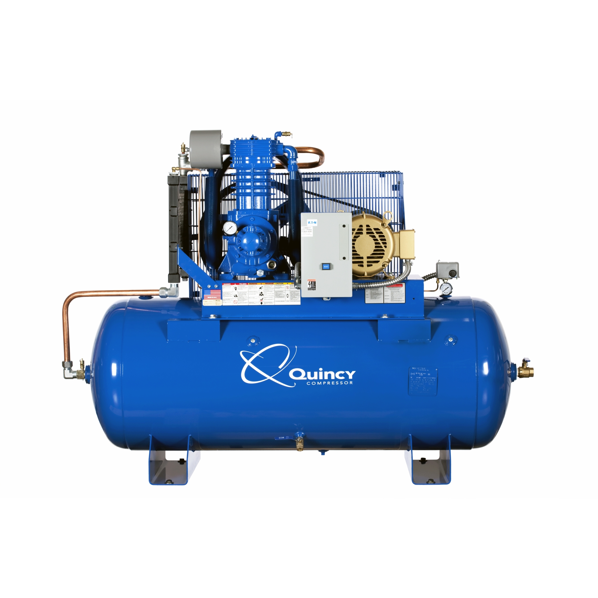 Compresor de Aire Quincy QP2 10H 120G 2 Etapas 230V 3 Fases H PRO - 10 HP - Tanque de 120 Gal - Modelo# 5103DS12HCA23