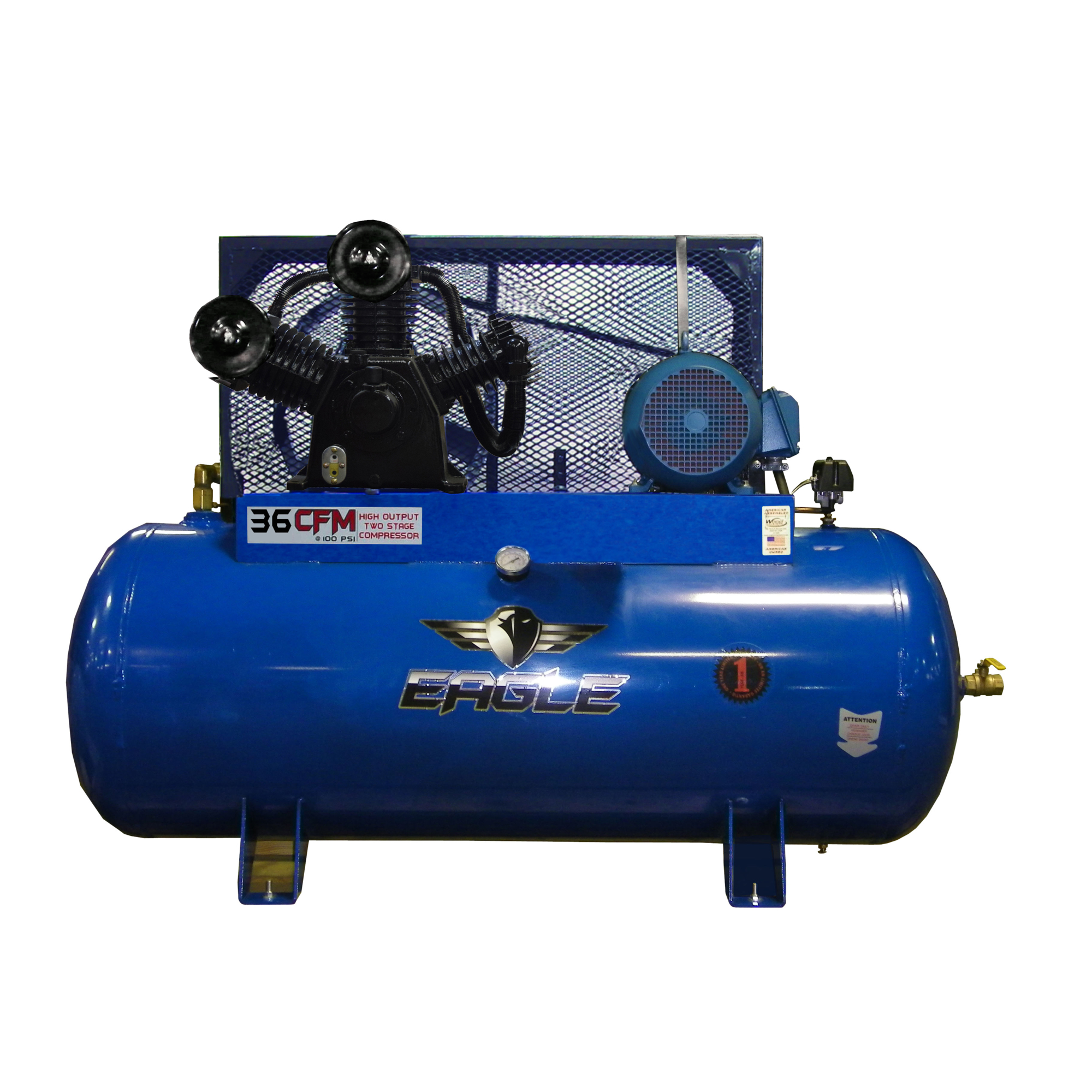 Compresor de Aire EAGLE de 120 Galones 36 CFM, 10 HP - Modelo 103120H2-CS460
