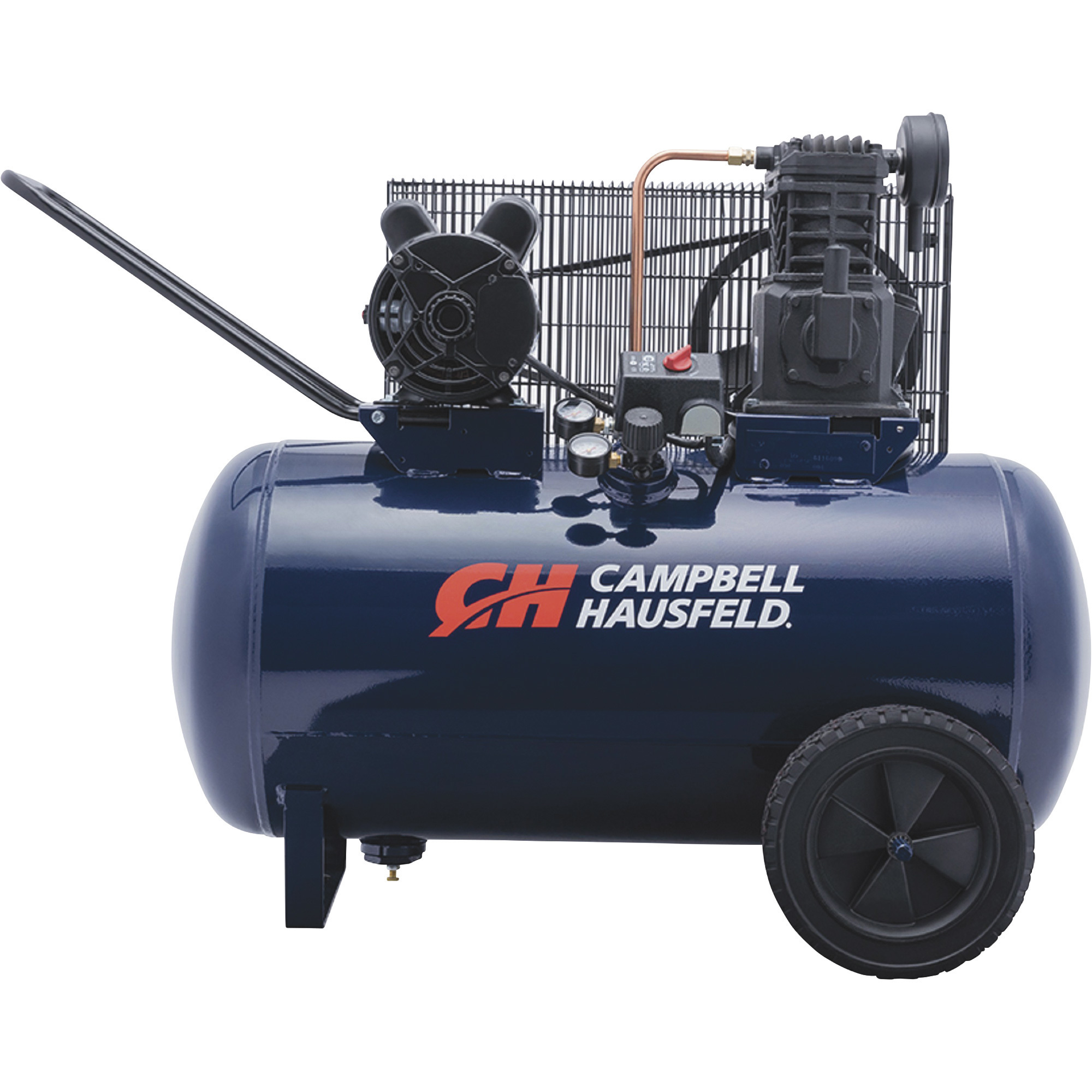 Compresor de aire eléctrico portátil Campbell Hausfeld, 3.2 HP, 30 galones horizontal, 10.2 CFM, modelo VT6271.
