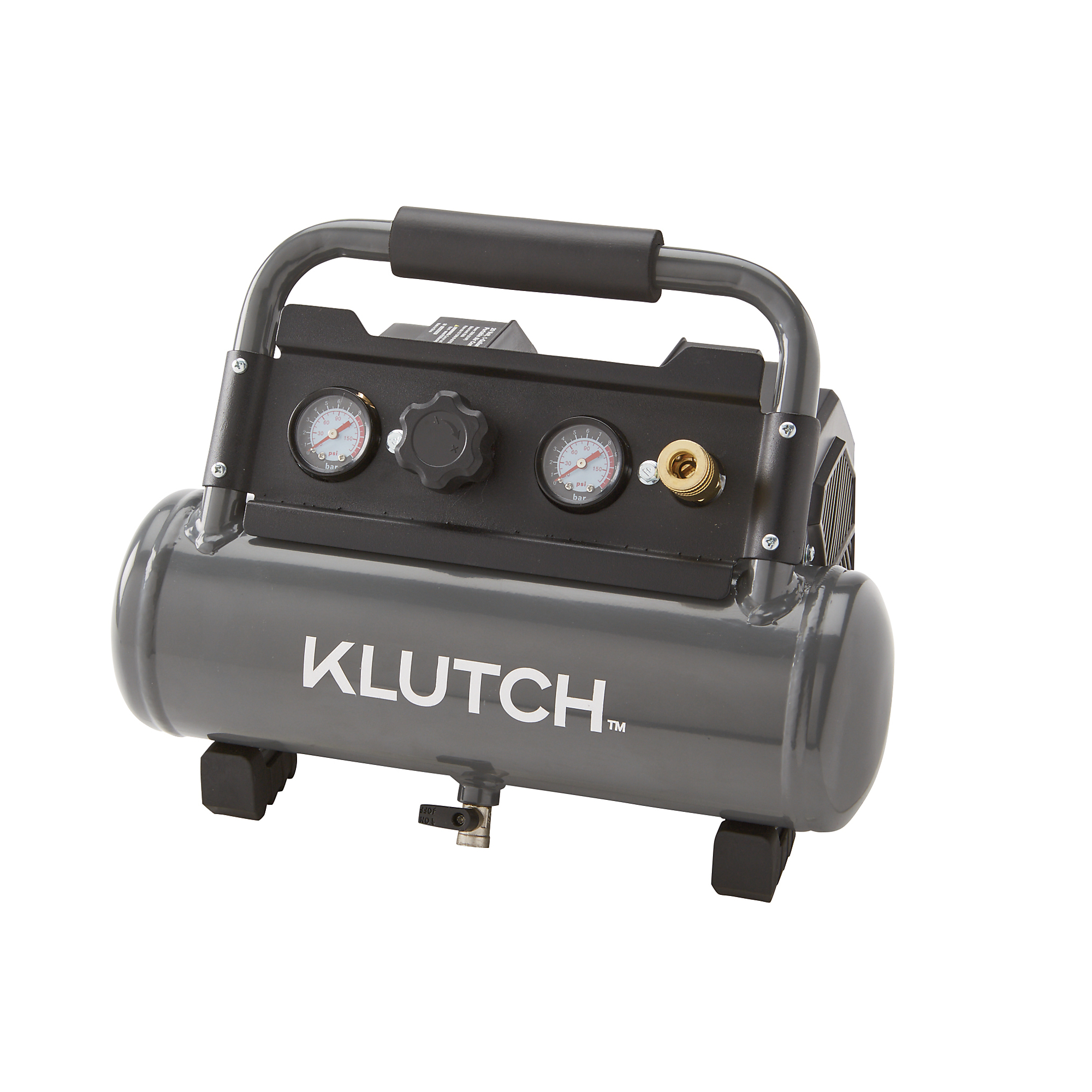 Compresor de aire portátil inalámbrico Klutch KLiQ de 20 voltios, 1 galón, 115 PSI, solo herramienta.