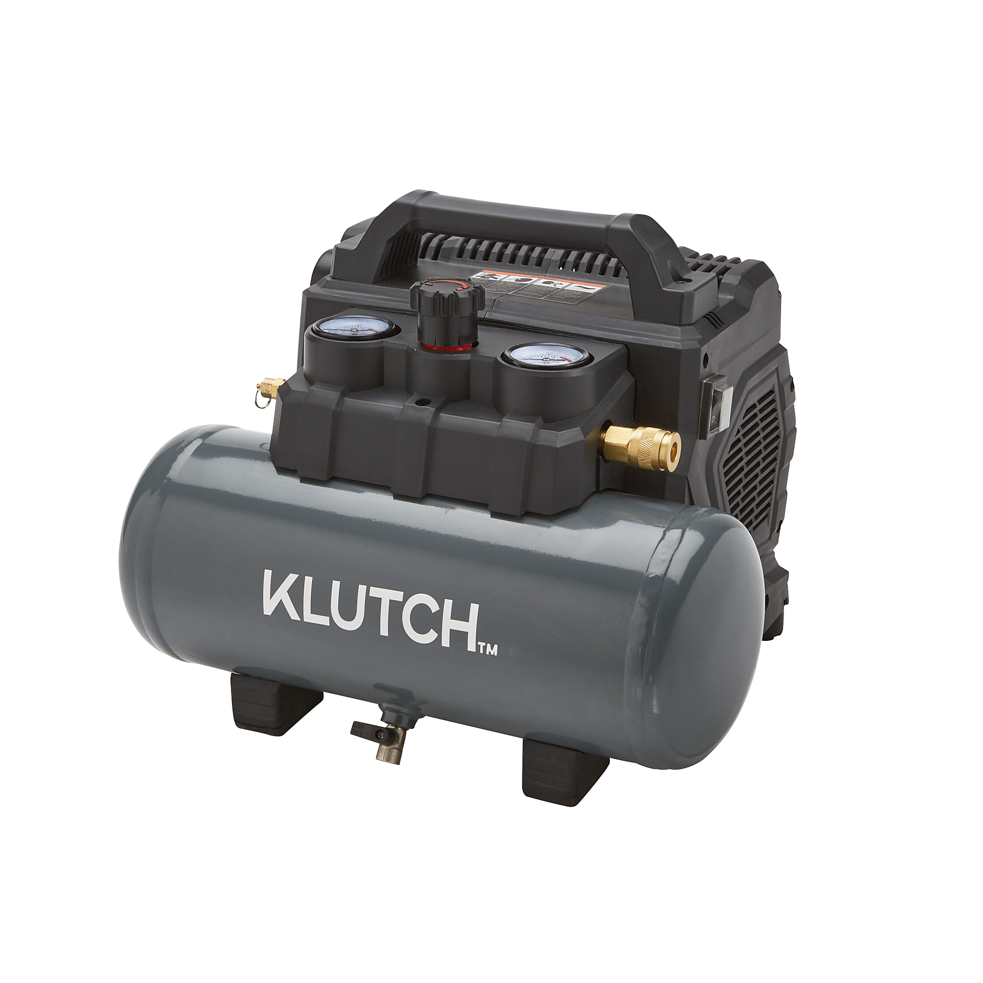 Compresor de aire portátil inalámbrico Klutch KLiQ de 20 voltios, 2 galones, 125 PSI (solo herramienta)