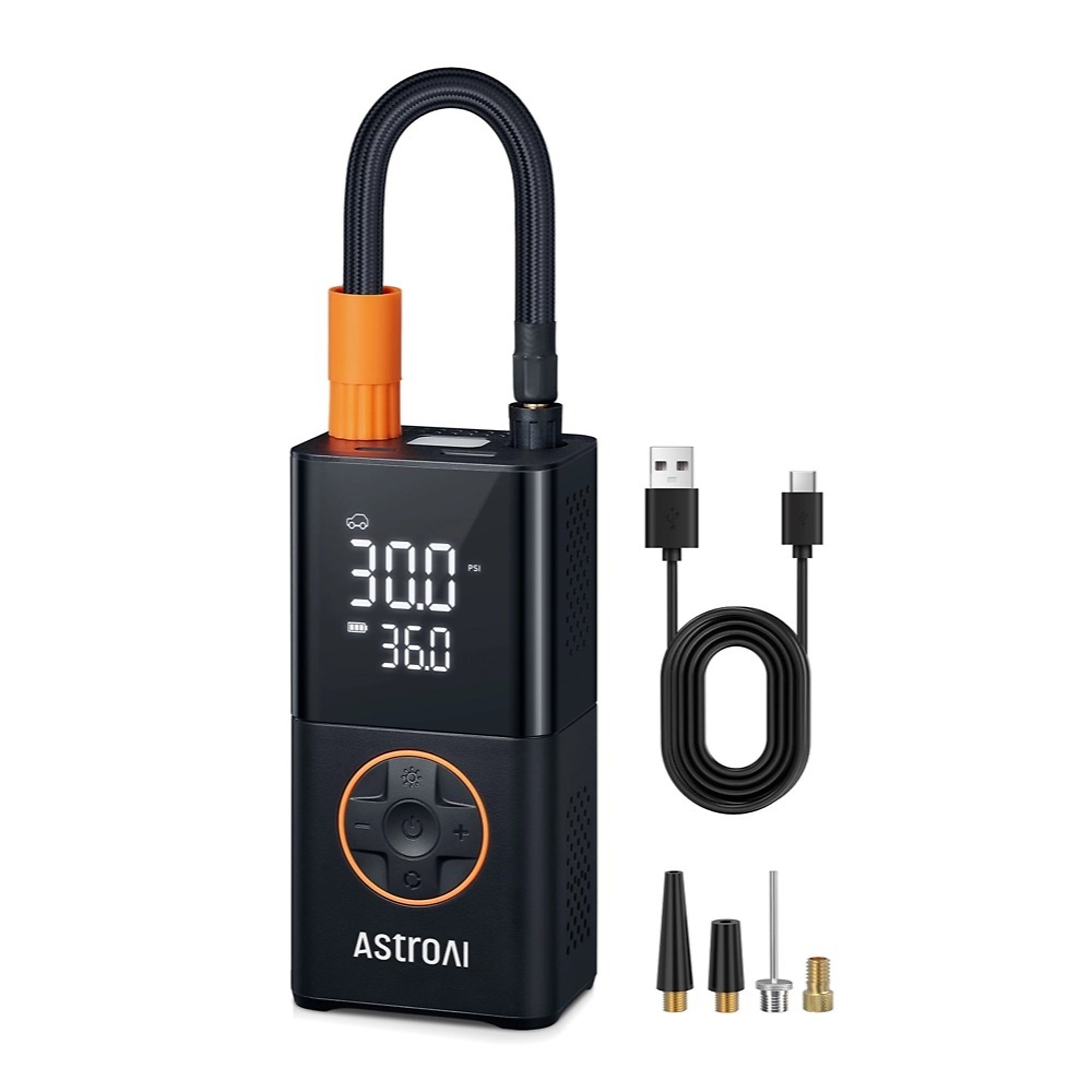 Compresor de aire portátil AstroAI L7, 150 PSI, Modelo ACACL7BK-US.