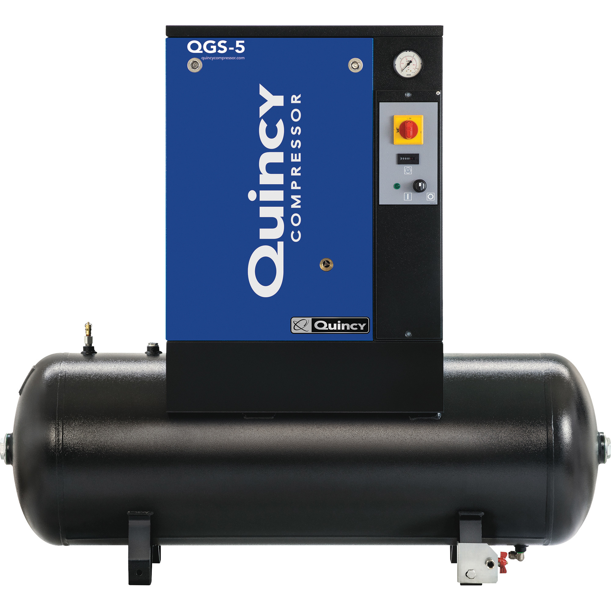 Compresor de aire Quincy QGS 5HP 60G TM de 230V monofásico