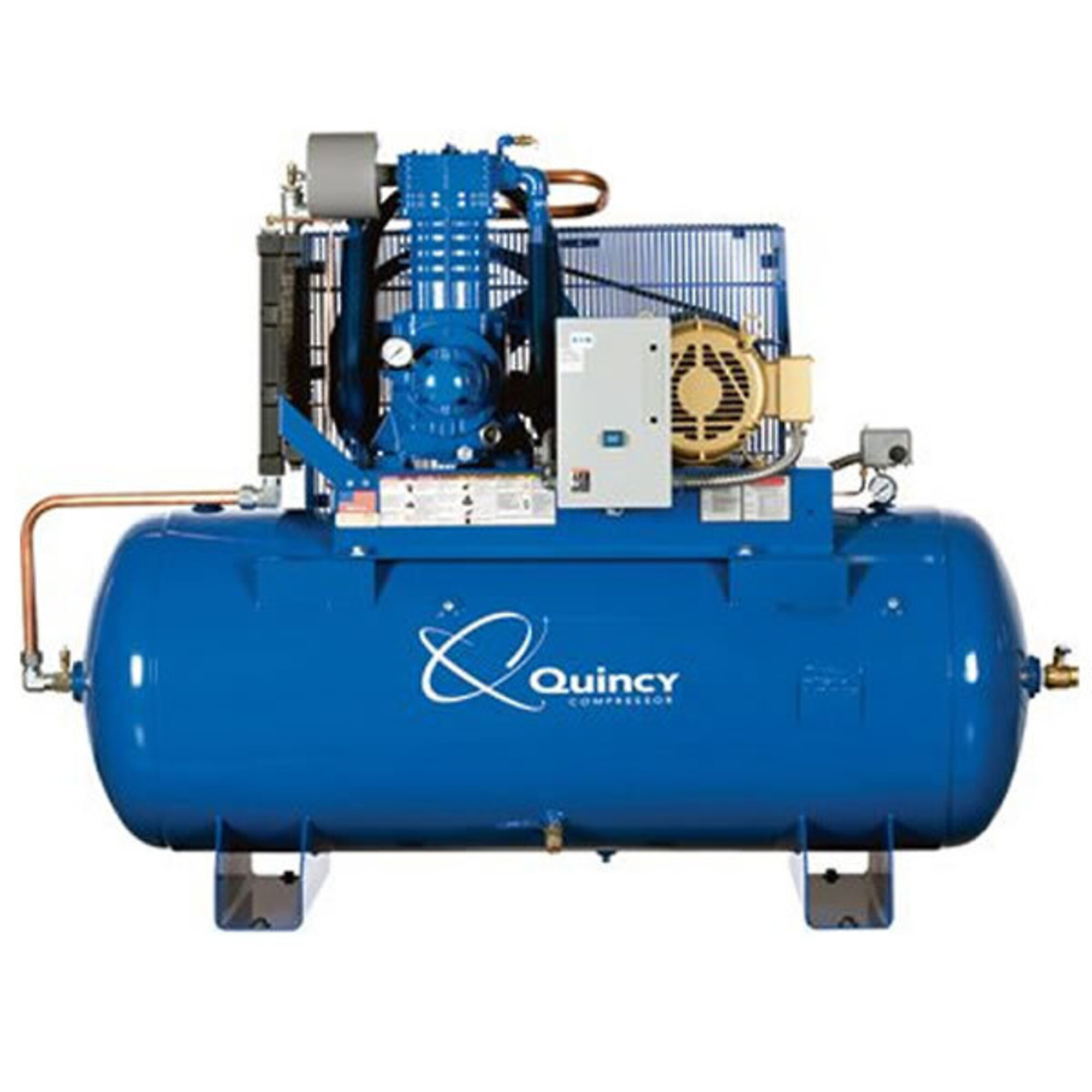 Compresor de aire Quincy QP2 10H 120G 2 etapas 200V 3 fases H PRO, 10 HP, 120 galones, modelo# 5103DS12HCA20