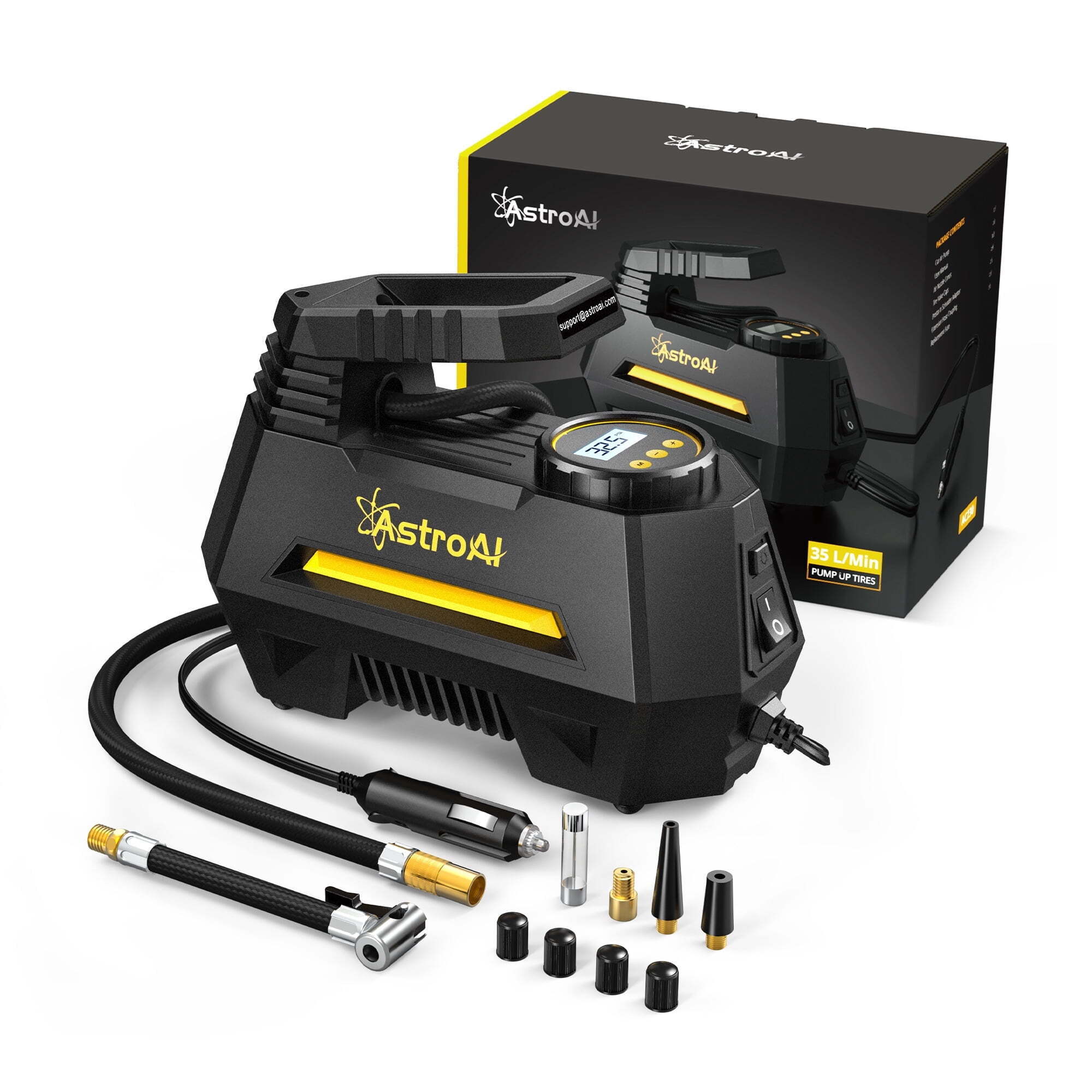 Inflador de neumáticos portátil AstroAI, 100 PSI, Modelo A220B