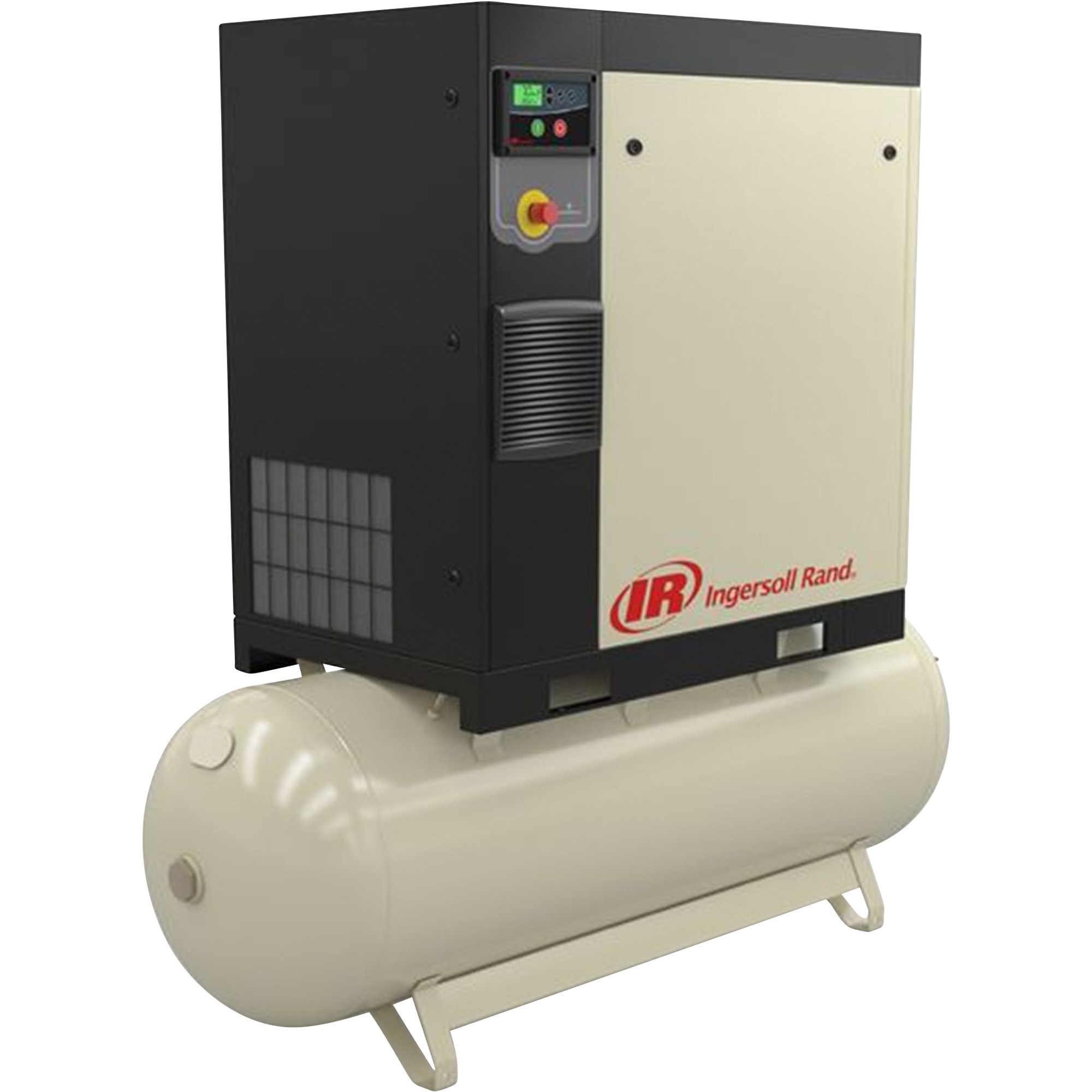 Compresor de Aire de Tornillo Rotativo Ingersoll Rand, 460 Volts, 3 Fases, 15 HP, 56.1 CFM @ 125 PSI, 120 Galones, Modelo# 48670723.