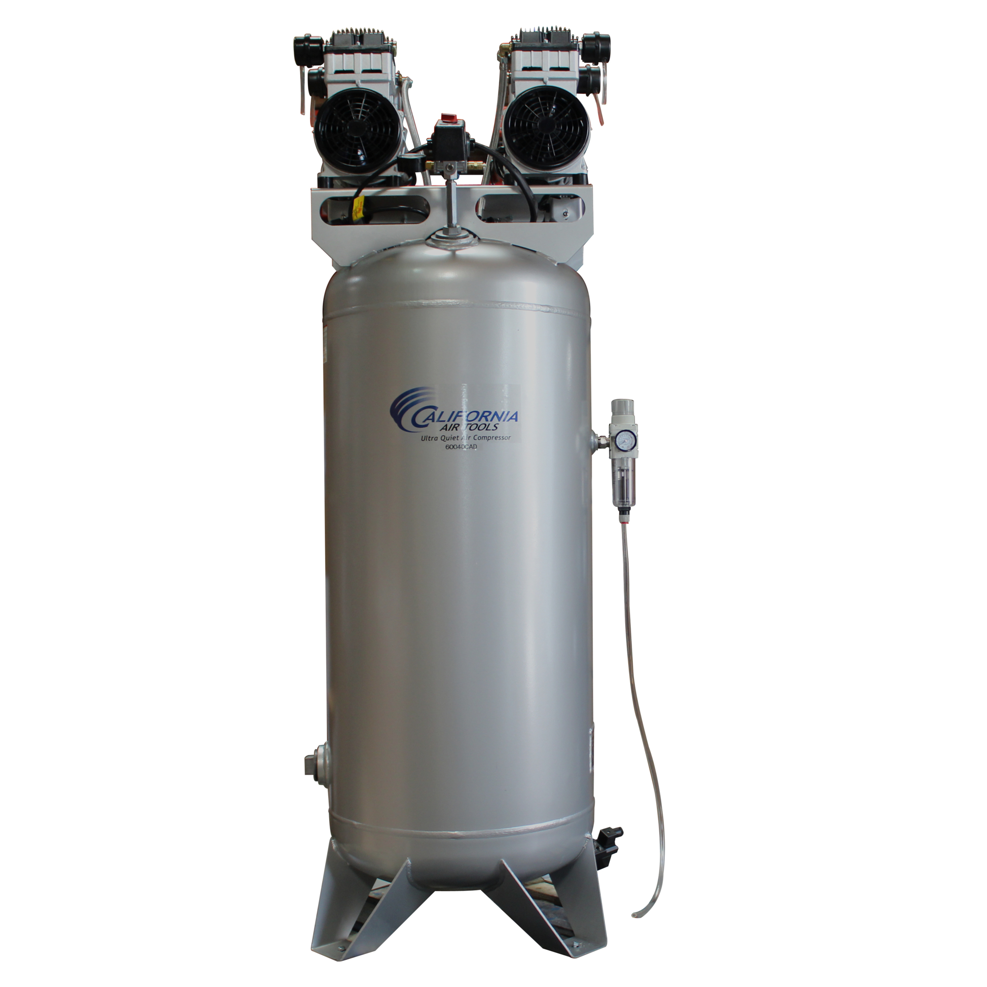 Compresor de aire California Air Tools 60 Gal 4 Hp con Drenaje Automático, Potencia 4 HP, Capacidad del Tanque de Aire 60 Gal, Voltios 220 Modelo # 60040CAD.
