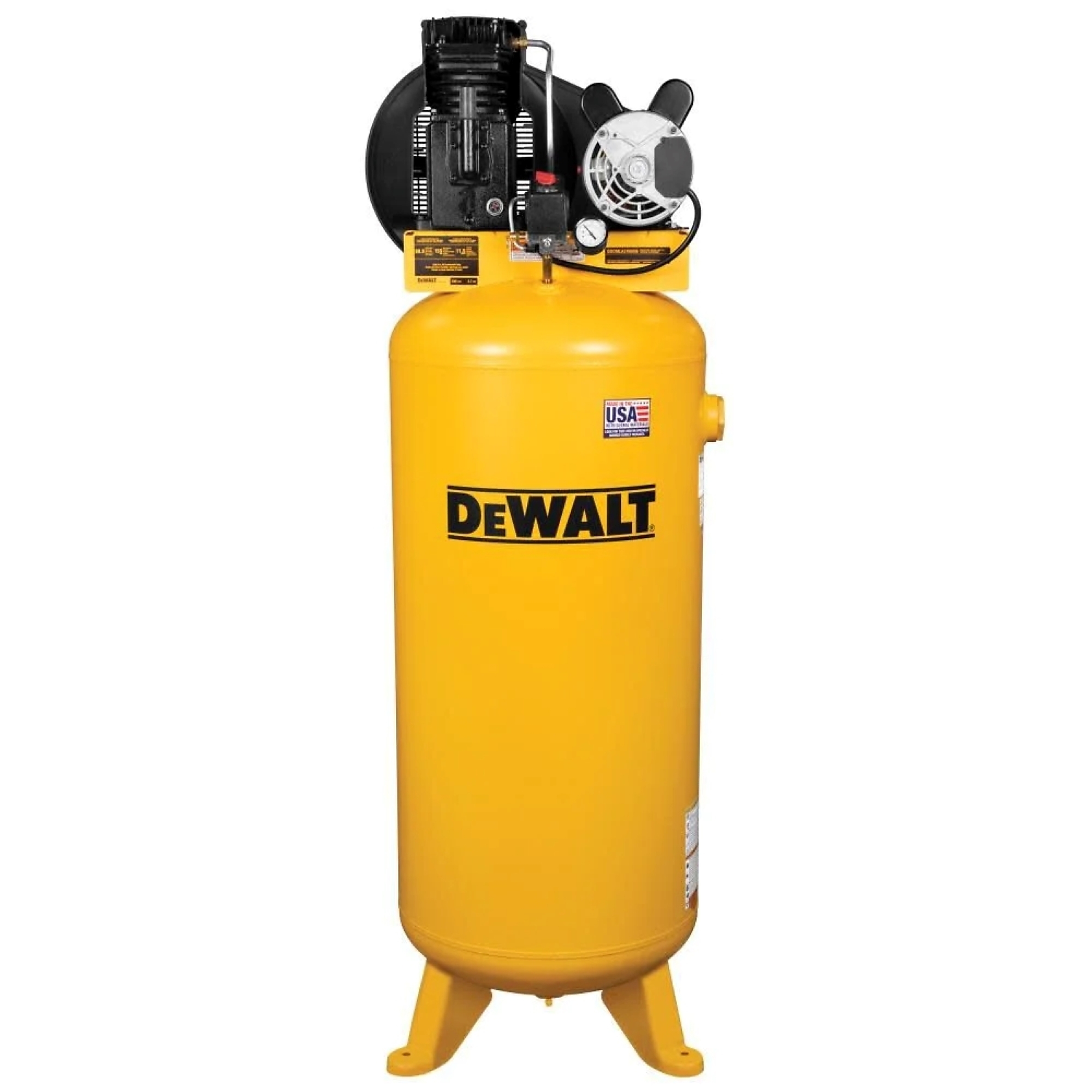 Compresor de Aire DEWALT de una Etapa 3.7HP y 60Gal, Potencia de 3.7 HP, Tanque de Aire de 60 Gal, 230V Modelo DXCMLA3706056.