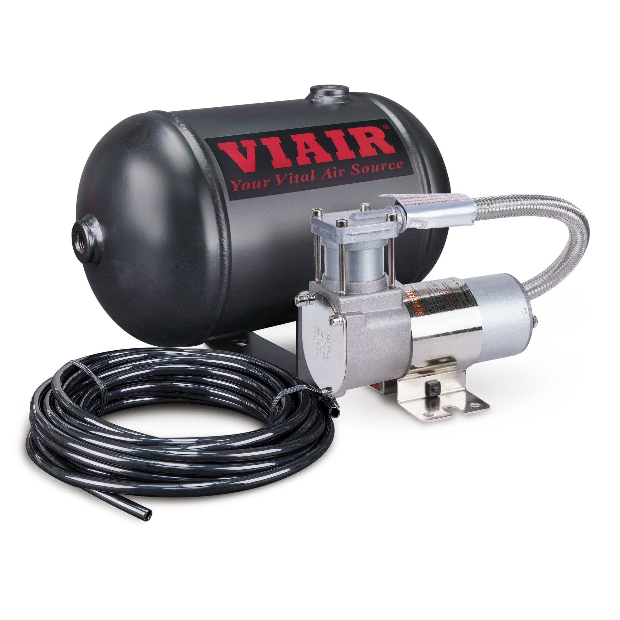 Sistema de aire a bordo Viair Ultra-Light Duty, 0.25 HP, tanque de aire de 1 galón, 12 volts Modelo# 10000.