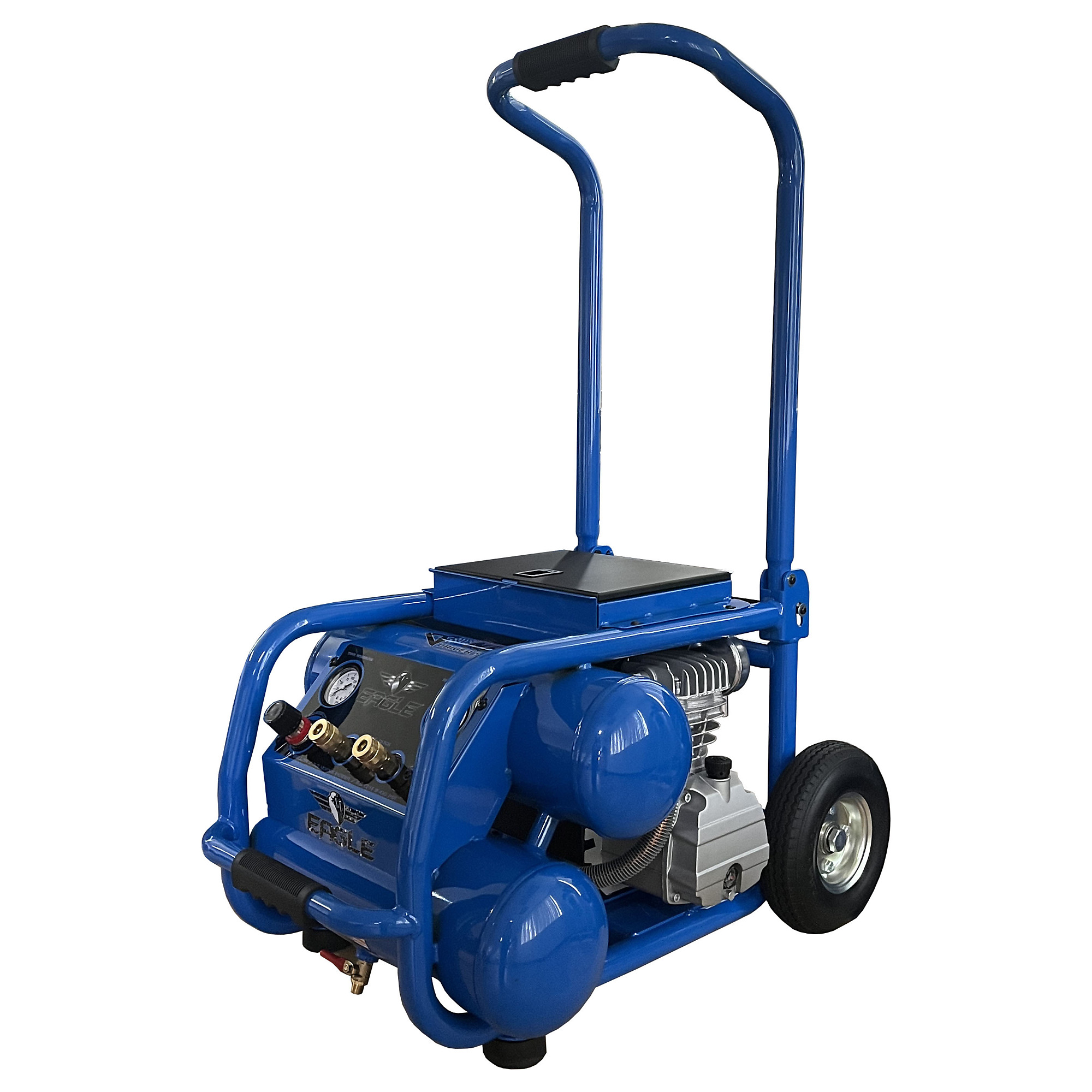 Compresor portátil EAGLE con llantas sin aire, 3 HP, tanque de aire de 5 galones, modelo# TS3050L+
