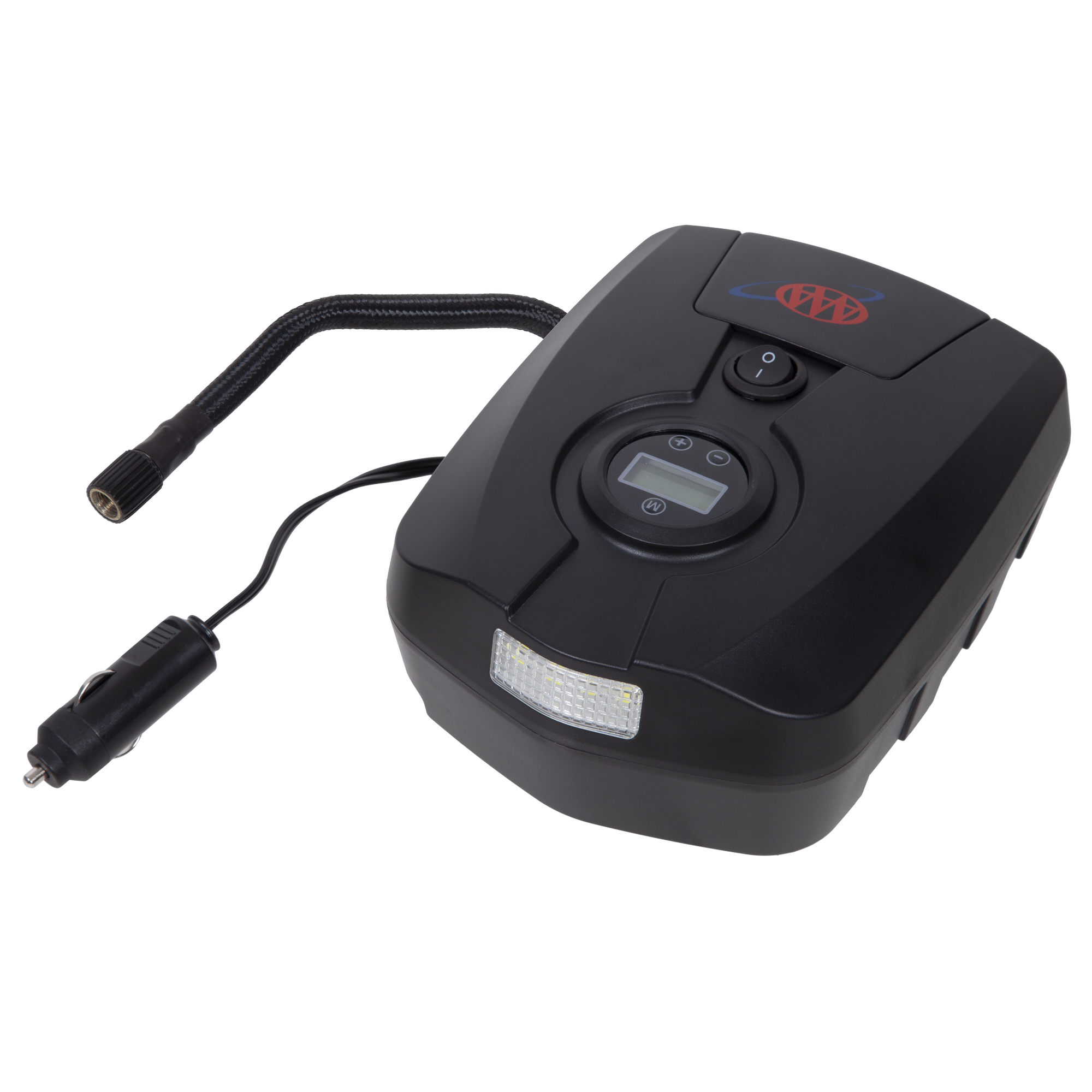 Inflador digital para llantas Lifeline AAA 12V 4355AAA, Max. PSI 50, con fuente de poder cableada, Modelo 4355AAA.