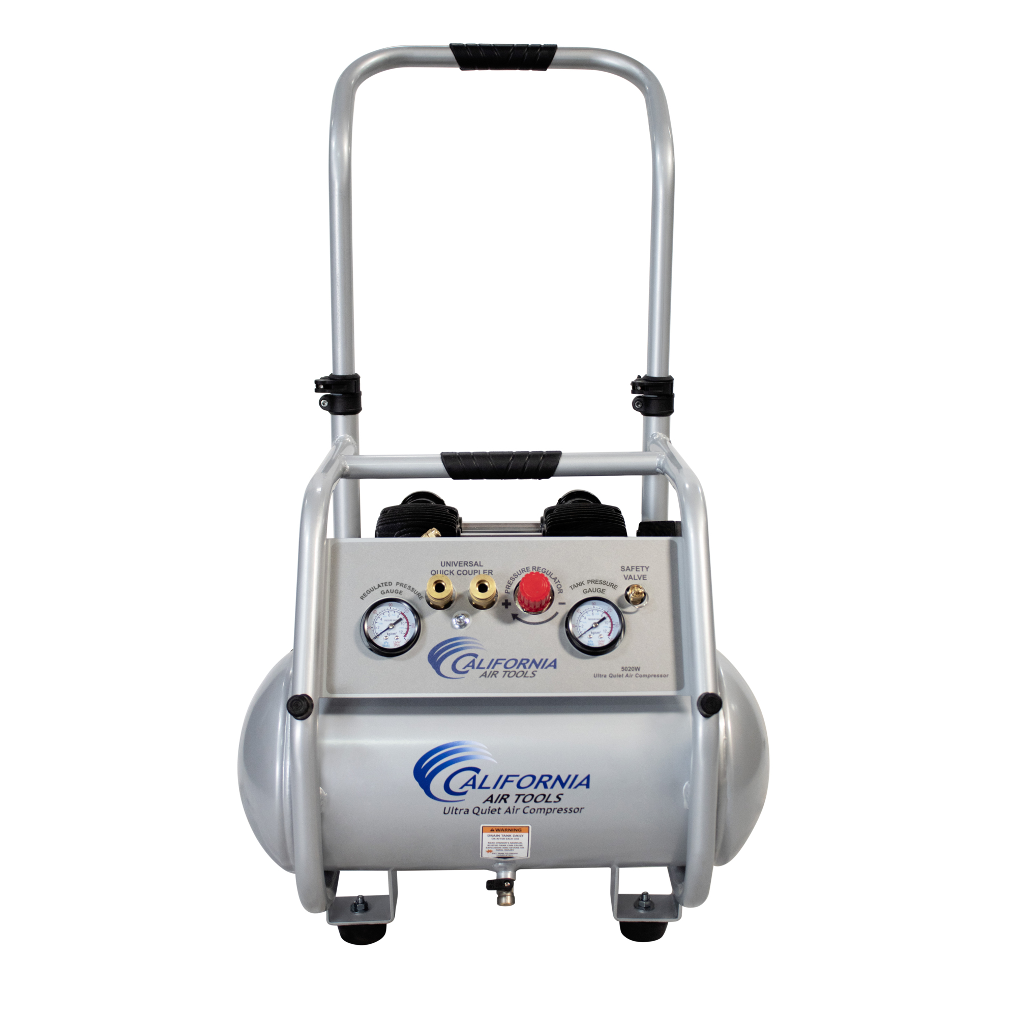 Compresor de Aire California Air Tools, 5 Gal 2 HP Ultra Silencioso Sin Aceite - Modelo# 5020W