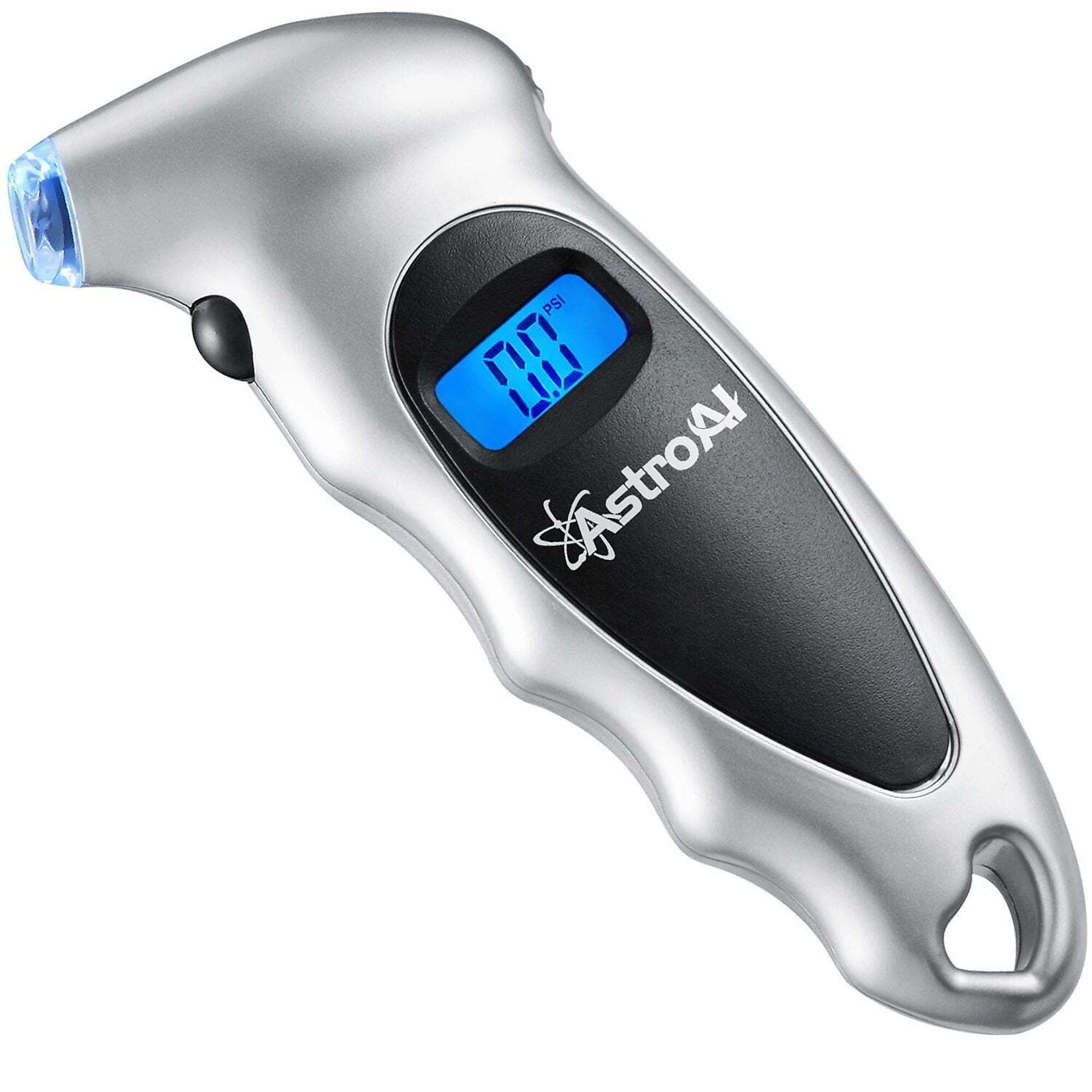 Medidor de presión de neumáticos digital AstroAI 150 PSI con fuente de alimentación de batería, Modelo# ASITIREGA-1