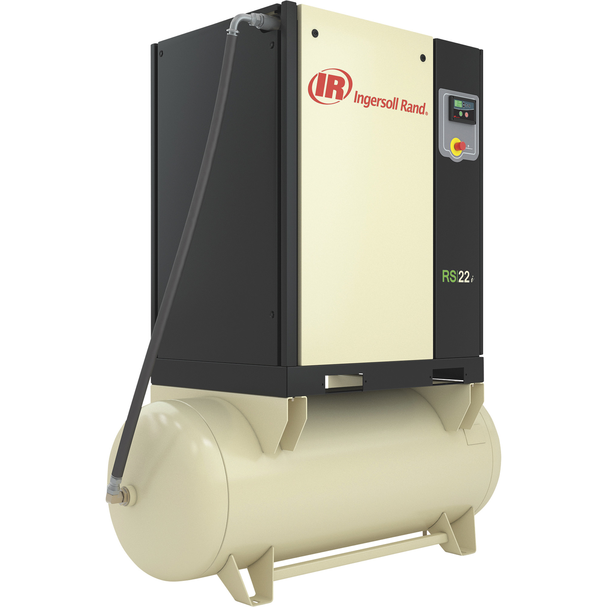 Compresor de Aire Rotativo de Tornillo Ingersoll Rand Next Generation R-Series — 20 HP, 120 Galones, Horizontal, Modelo# RS15I-A145
