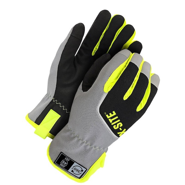 Guante de Mecánico Bdg Cobertura de Corte 360 Gris/Negro Forrado, Empacado en Termoencogible, Talla XS - 20-9-10360-XS-K