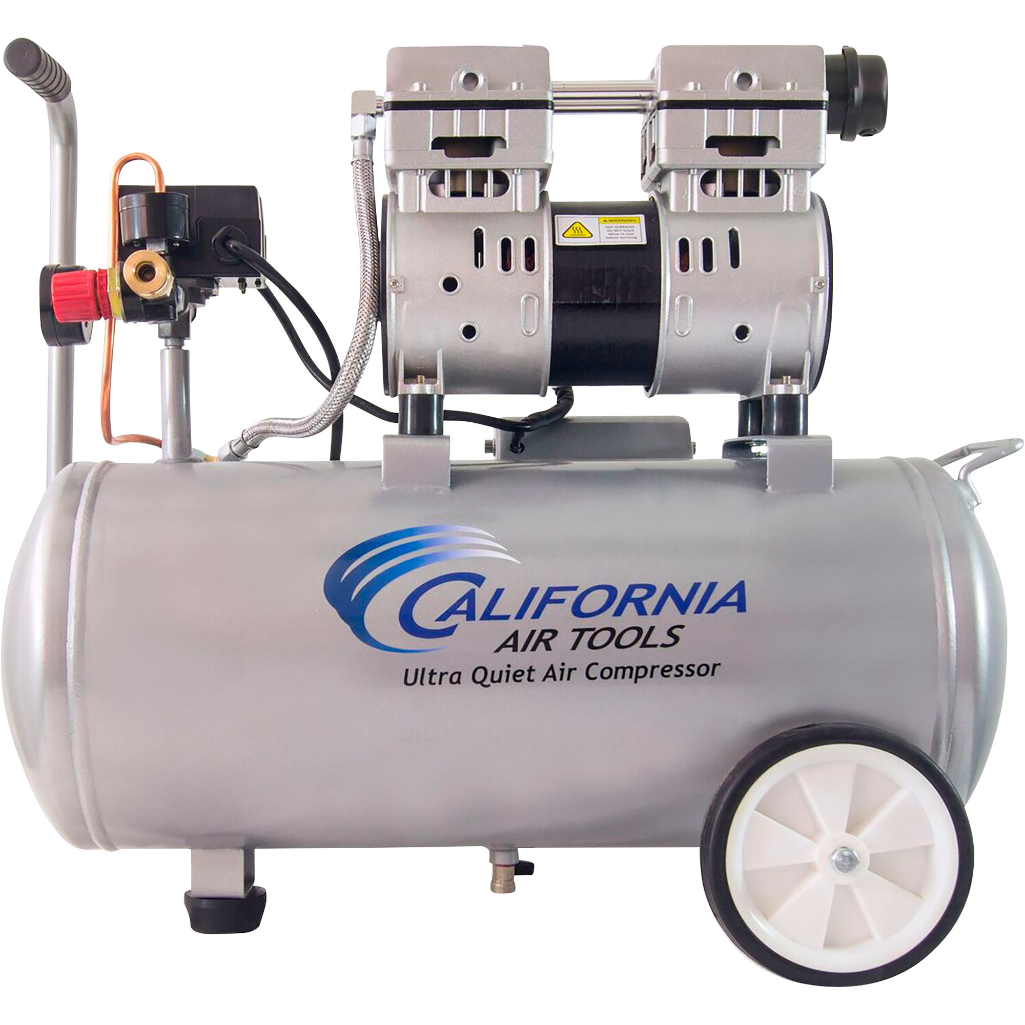 Compresor de aire portátil California Air Tools 8010 Ultra-Quiet, 1 HP, 8 galones