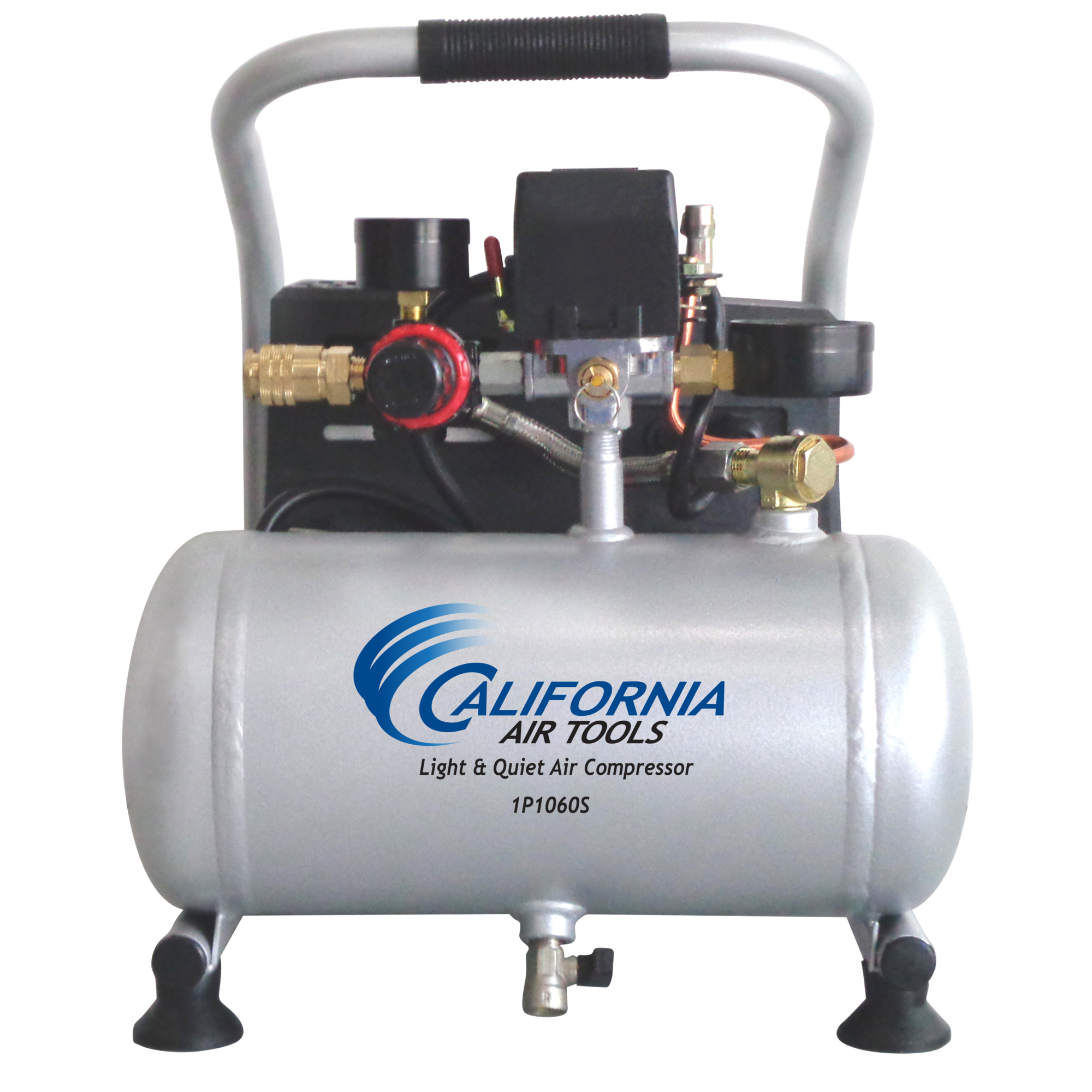 Compresor de Aire Portátil 1 Hp de California Air Tools, 0.6 HP, Tanque de Aire de 1 Galón, 110 Voltios Modelo 1P1060S