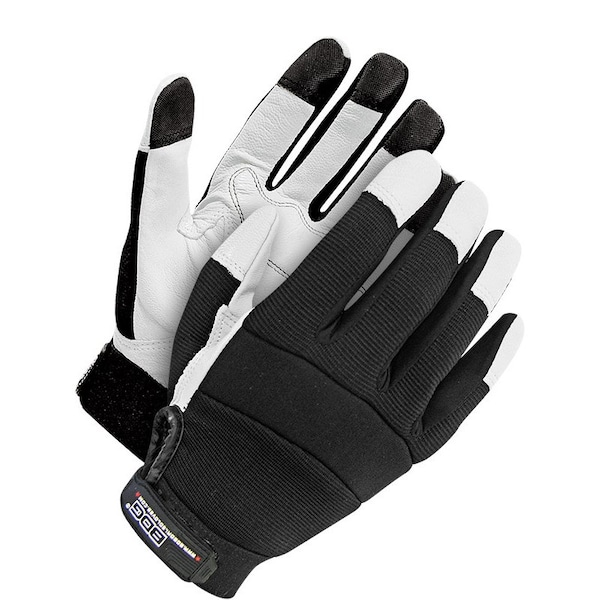 Guante mecánico de piel de cabra Bdg Grain, M, PR - 20-1-1215-M-K