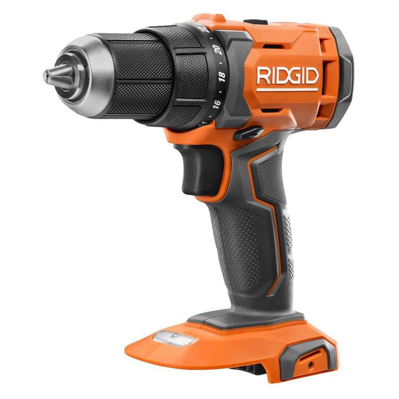 RIDGID 18V Taladro/destornillador inalámbrico de 1/2 pulgadas con (1) Batería de 2.0 Ah y Cargador - R86001K